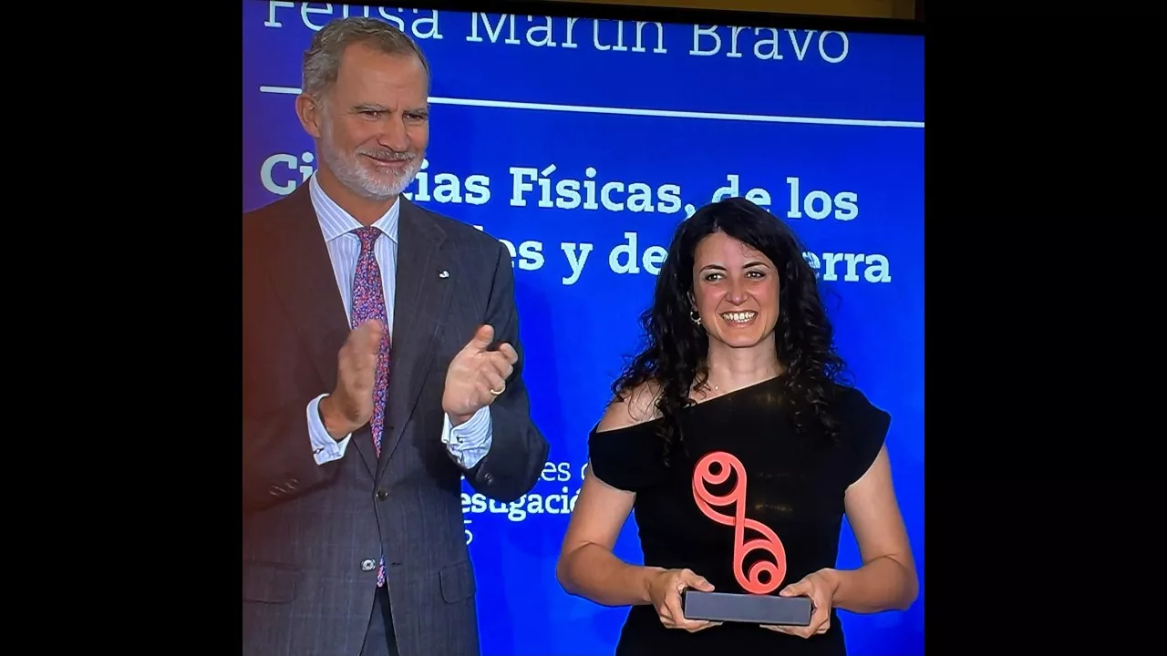 El Rey entrega a la oscense María José Martínez Pérez el Premio Nacional de Investigación.