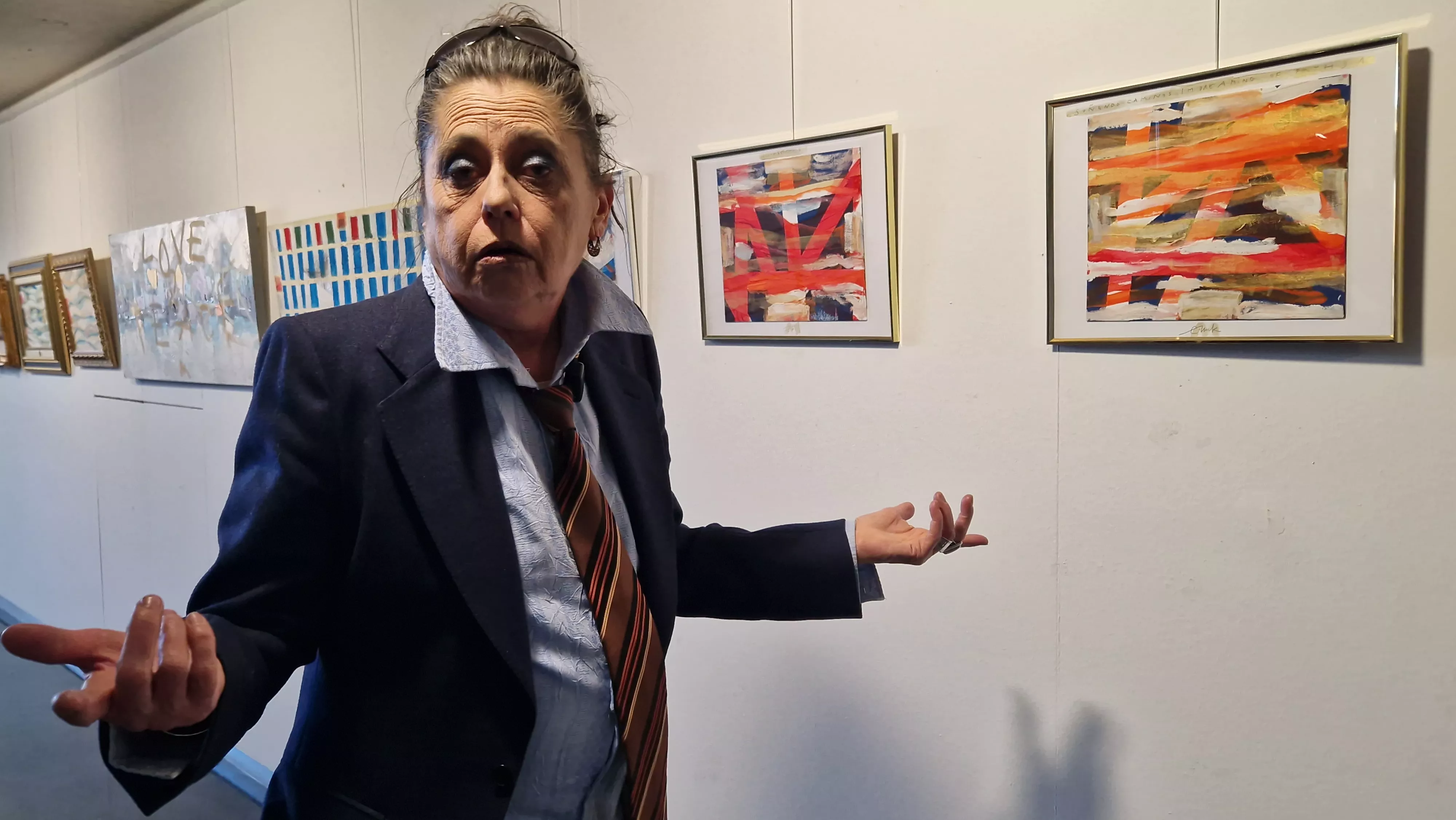 Inauguración de la exposición de Ester Mrsnik en el arranque de Barriofest 2026. Foto Myriam Martínez