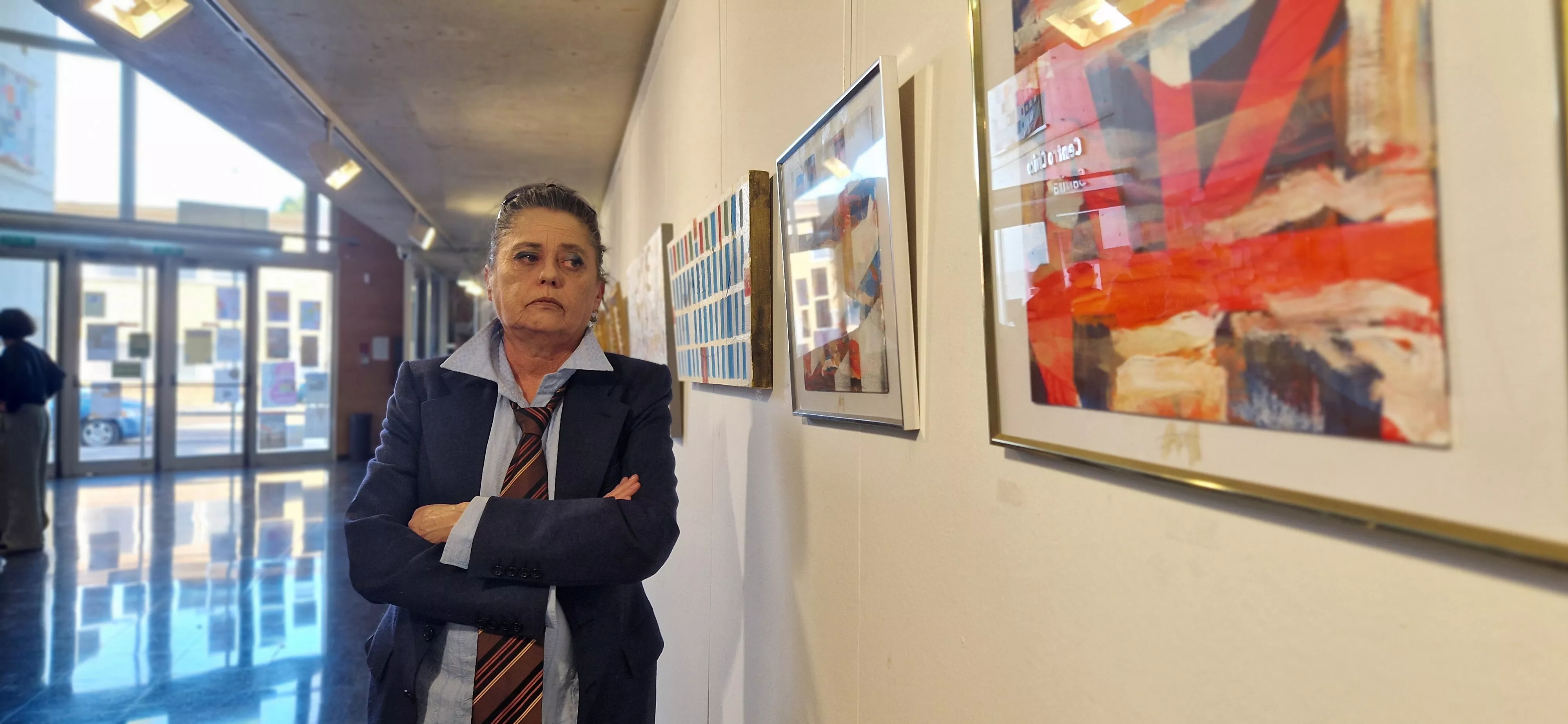 Inauguración de la exposición de Ester Mrsnik en el arranque de Barriofest 2026. Foto Myriam Martínez