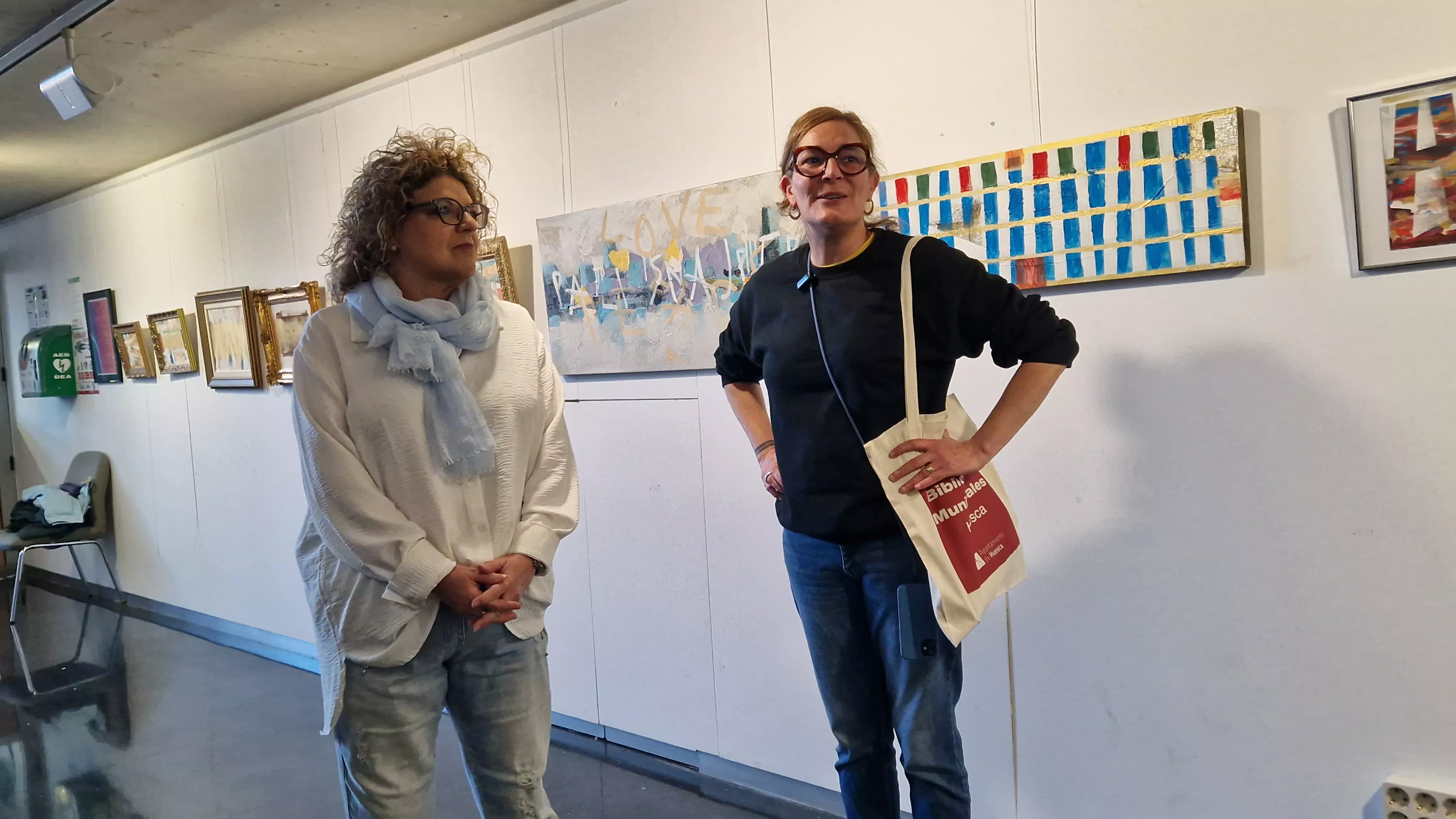 Inauguración de la exposición de Ester Mrsnik en el arranque de Barriofest 2026. Foto Myriam Martínez