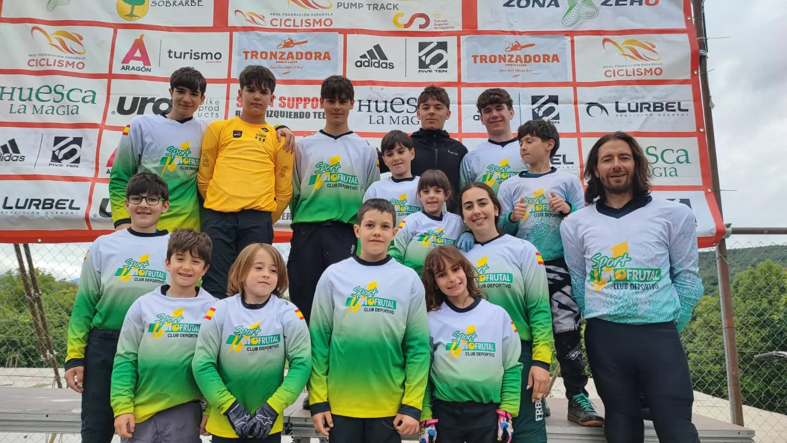 El CD Biofrutal contó con una amplia y exitosa representación en Aínsa.