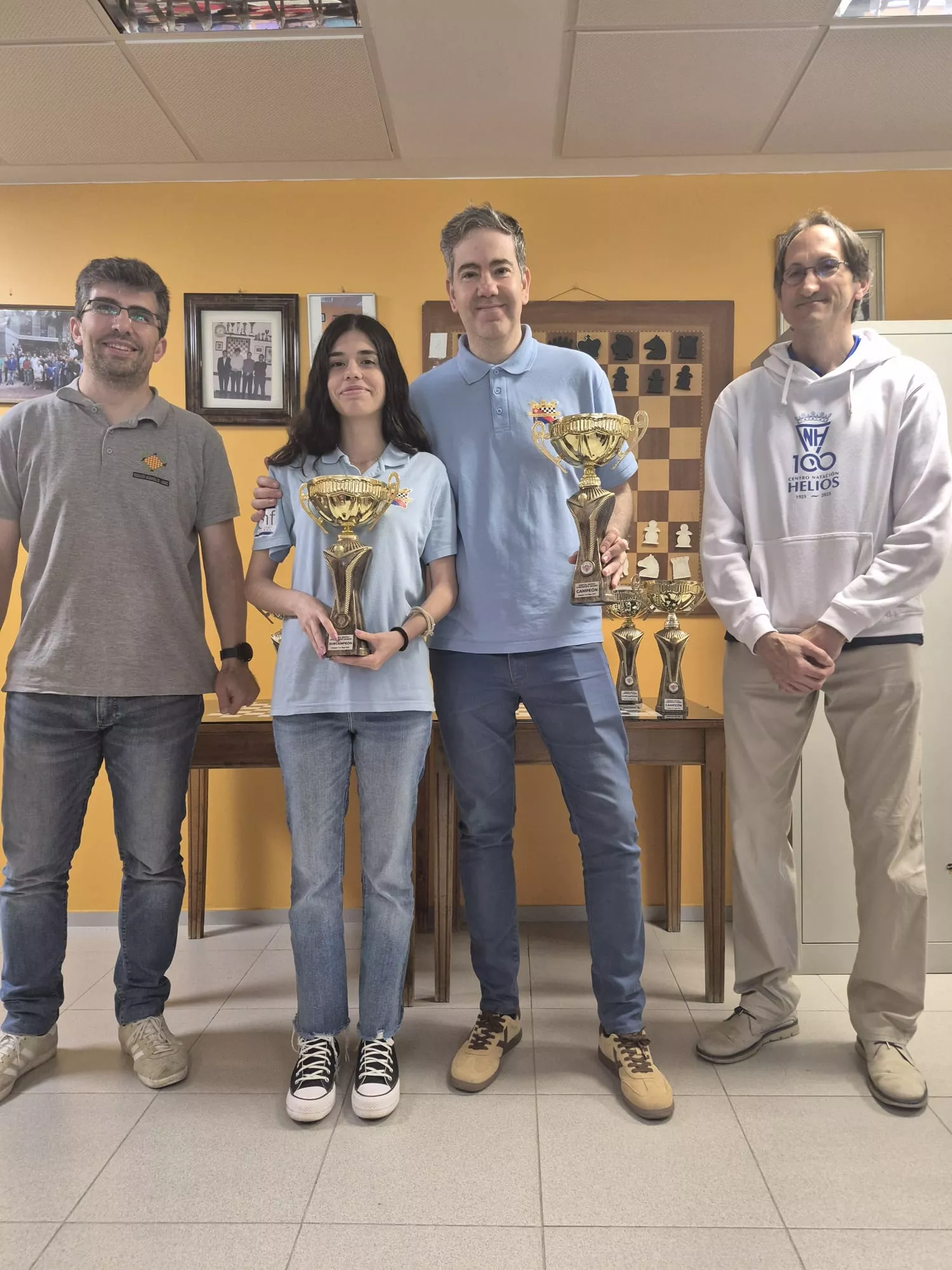 Isabel Bonet y Jesús García, subcampeones de Aragón por parejas mixtas.