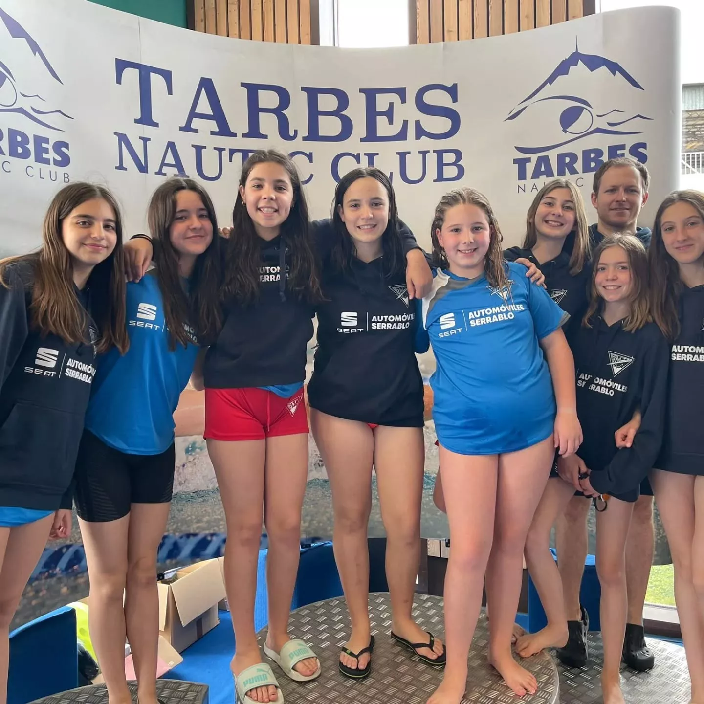 Nadadoras de GMS en Tarbes.