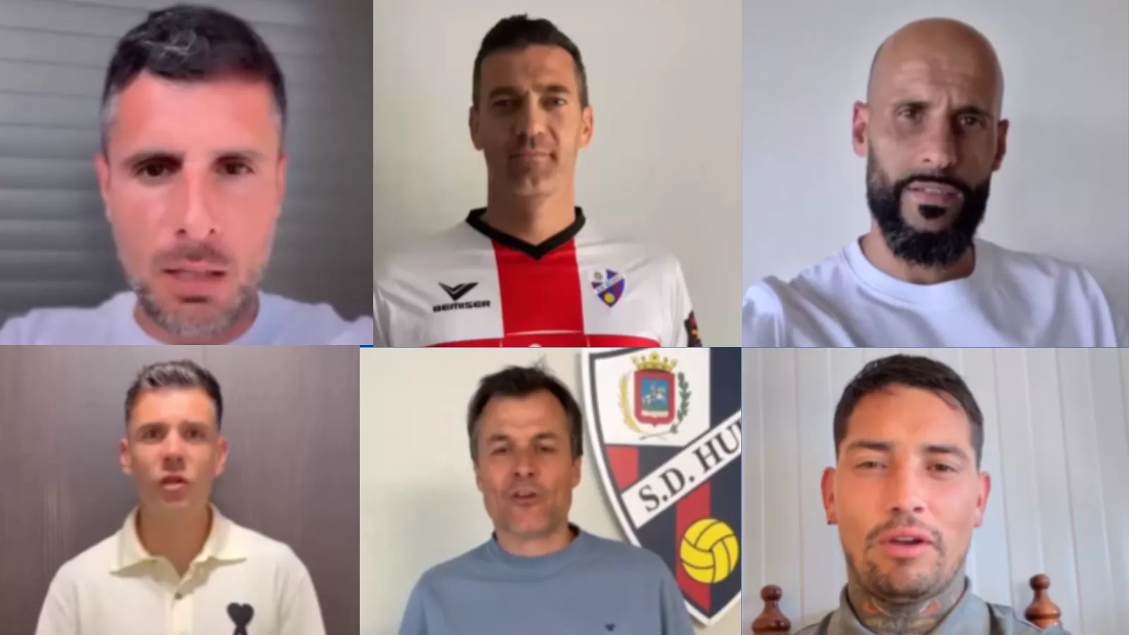 Jugadores azulgranas históricos lanzan mensajes de ánimo al Huesca