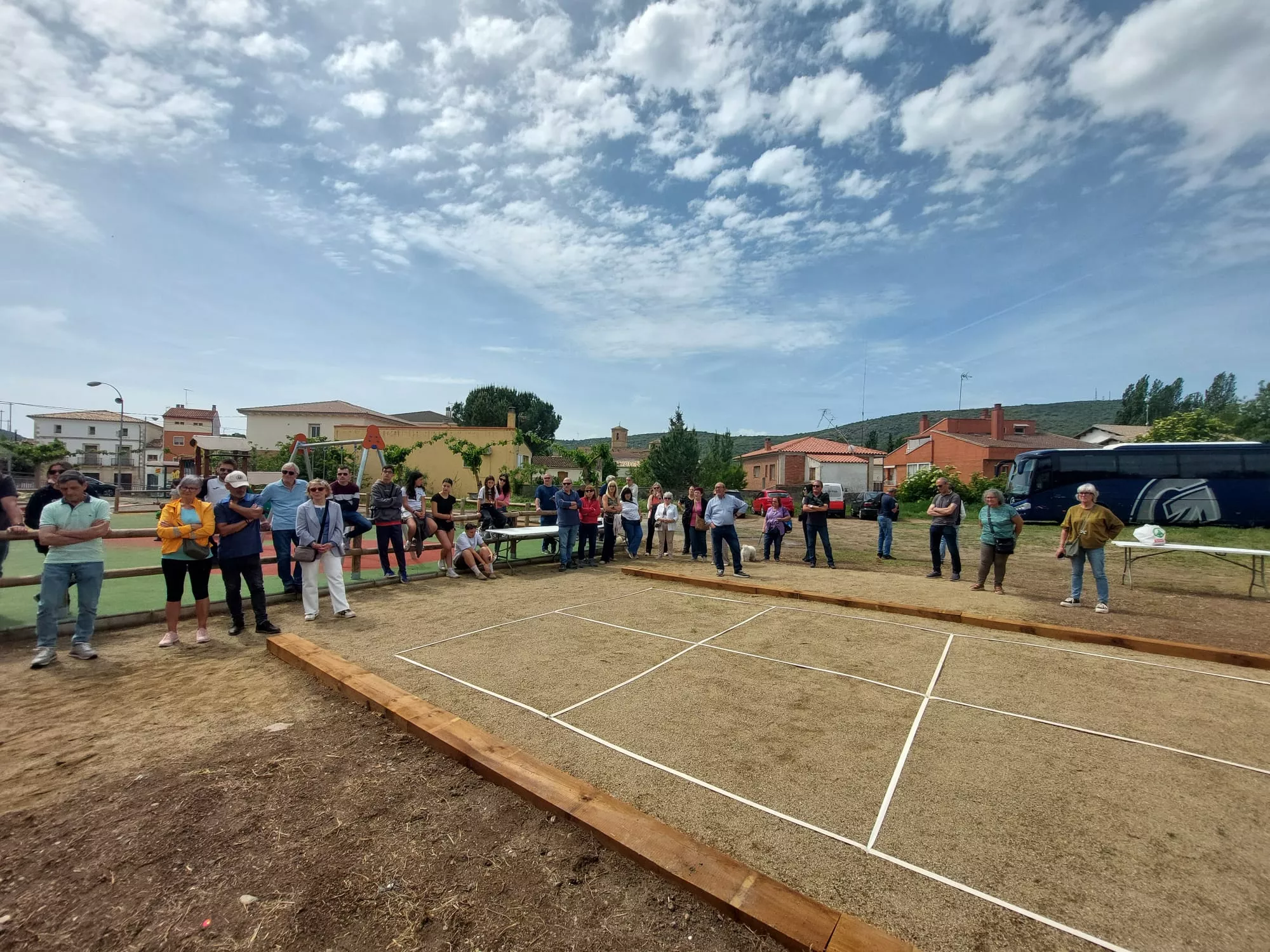 Aspecto de la pista de juegos.