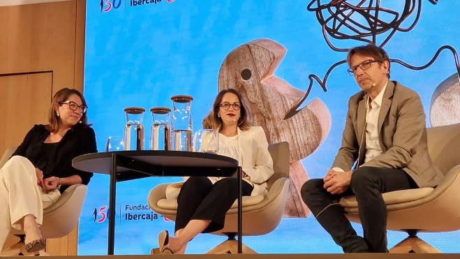 Jara Acín, Javier Olivera y Nuria Núñez. Foto Myriam Martínez