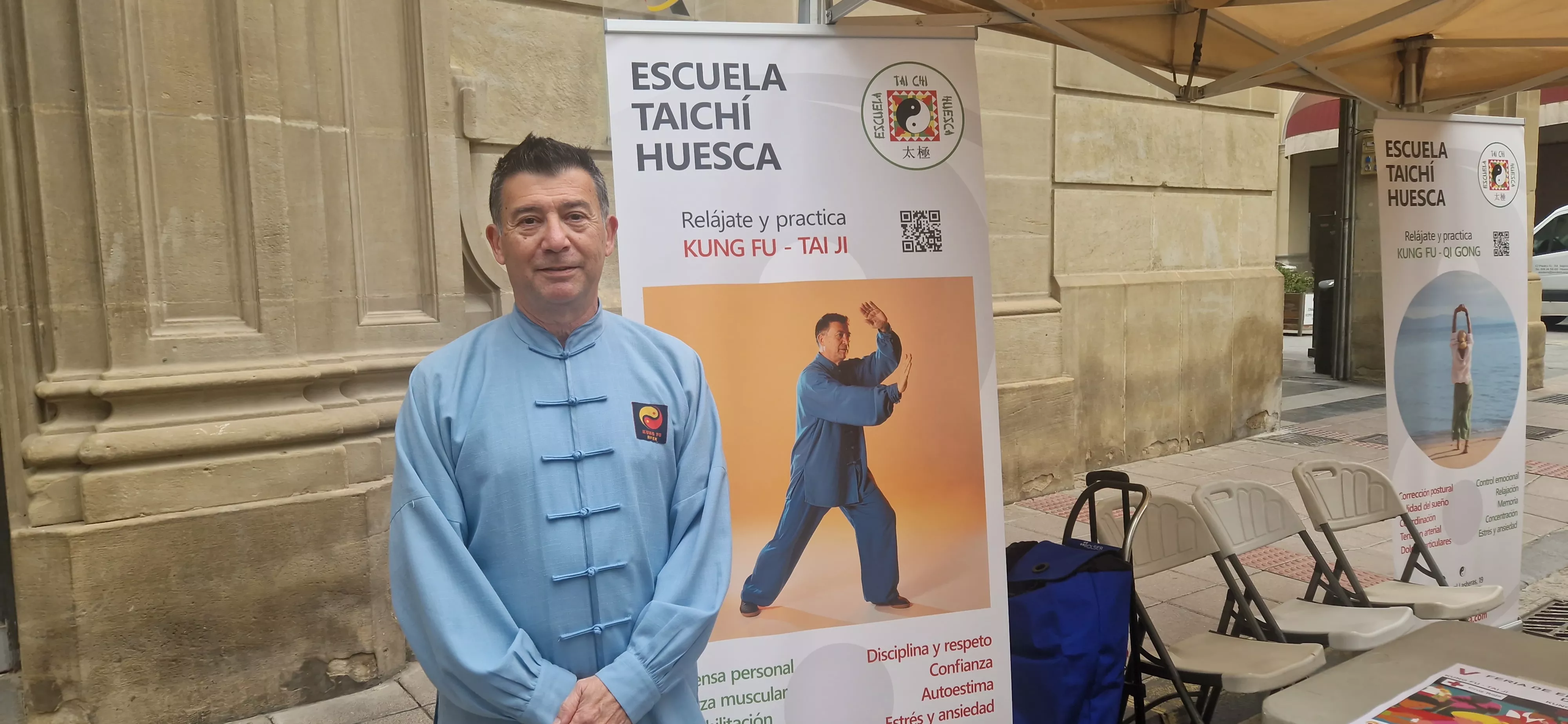 Andrés Pascual. V Feria de entidades de la salud de Huesca organizada por Cruz Roja. Foto Myriam Martínez