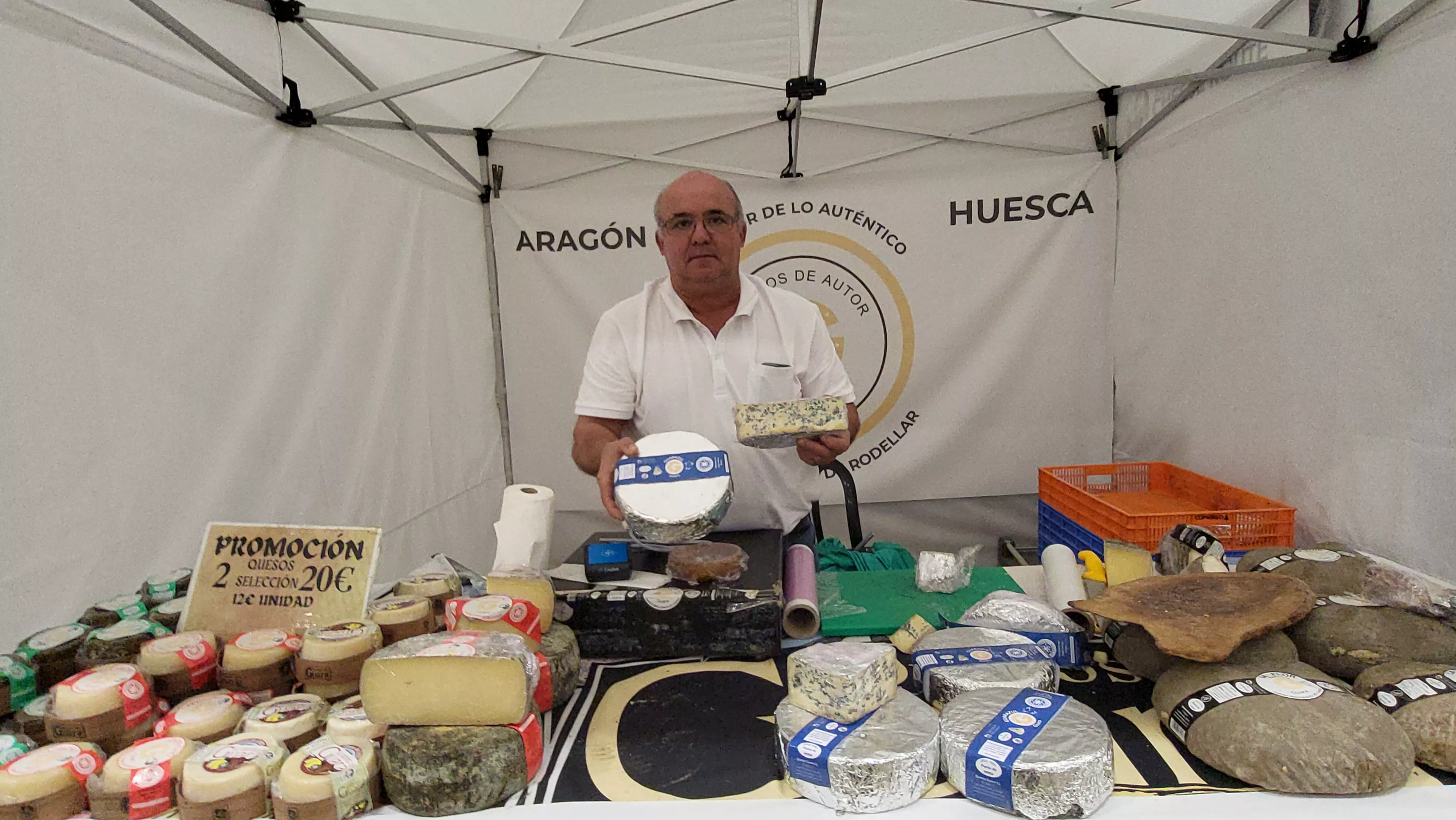 I Feria del Queso de Almudévar. Foto Mercedes Manterola