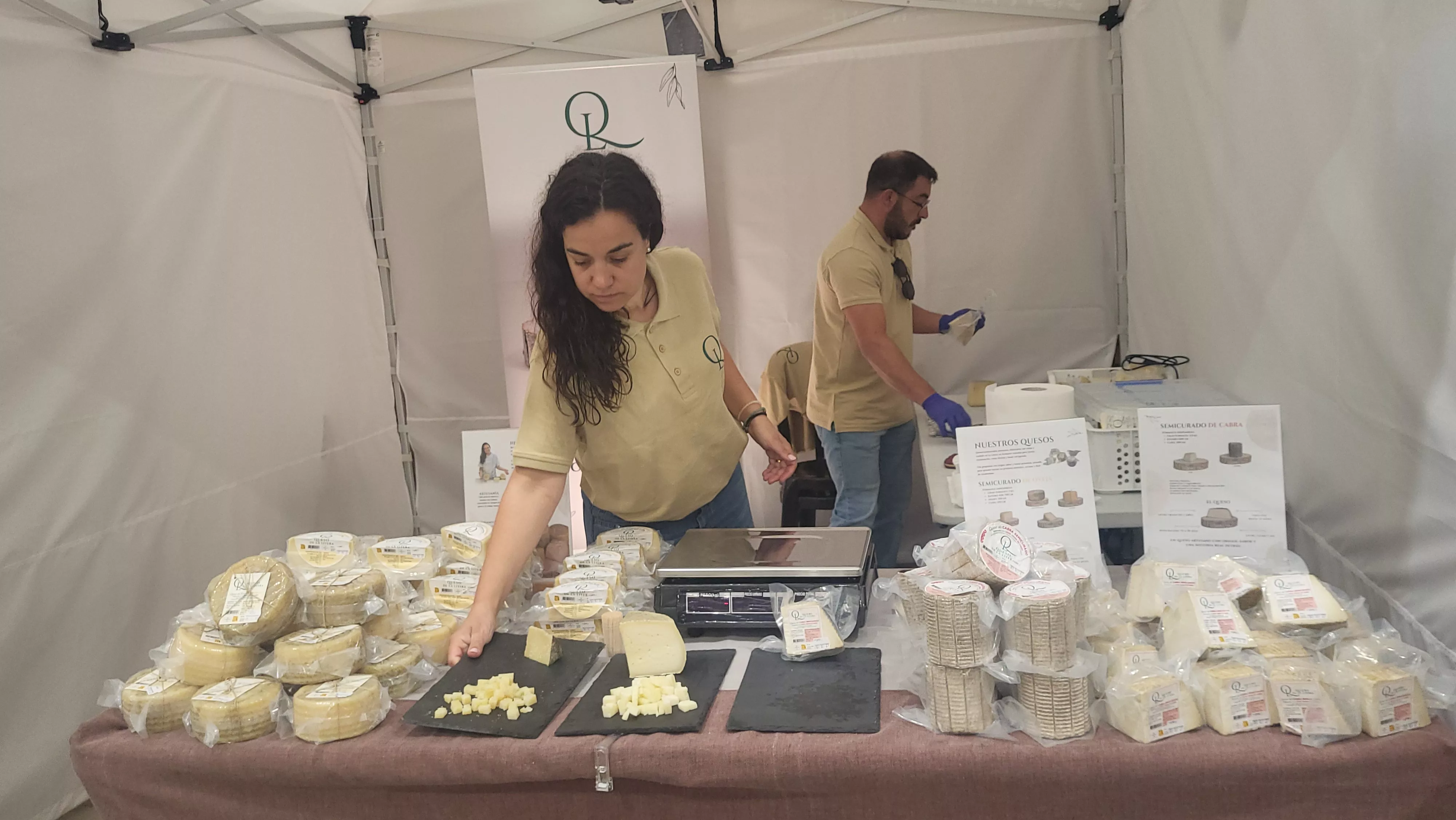 I Feria del Queso de Almudévar. Foto Mercedes Manterola