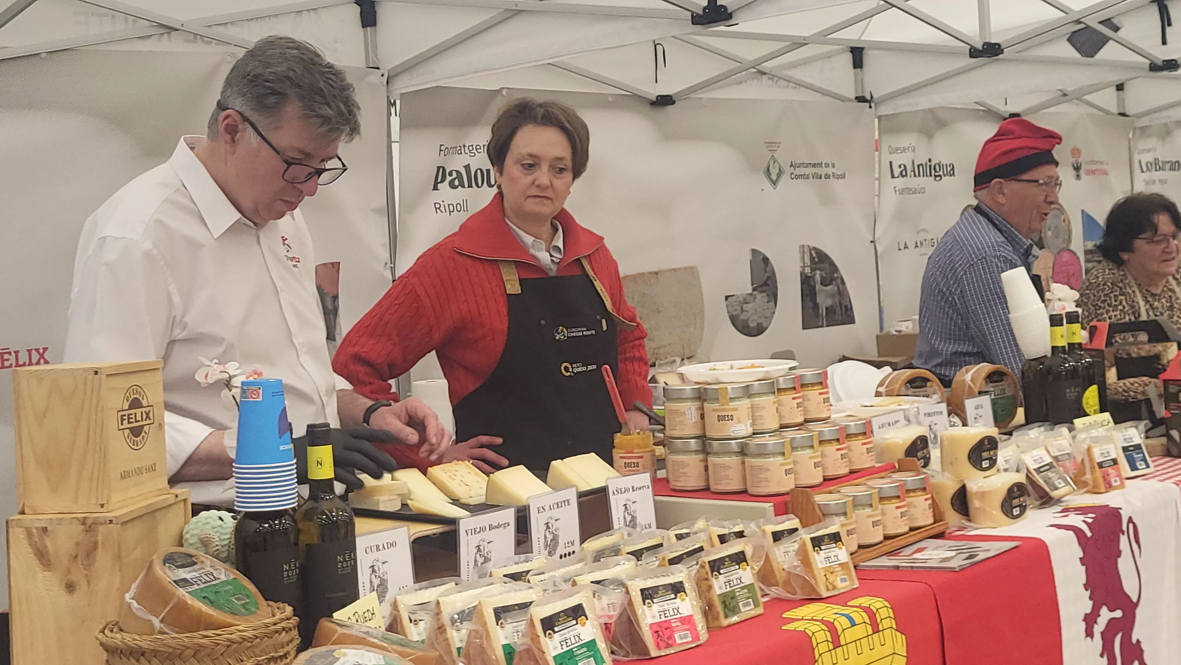 I Feria del Queso de Almudévar. Foto Mercedes Manterola