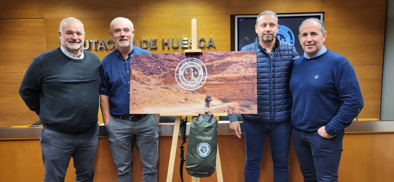Armando Sanjuán, Juan Carlos Nájera, Juan Escalzo y Joaquín Monesma han presentado la Orbea Monegros Midnight Challenge