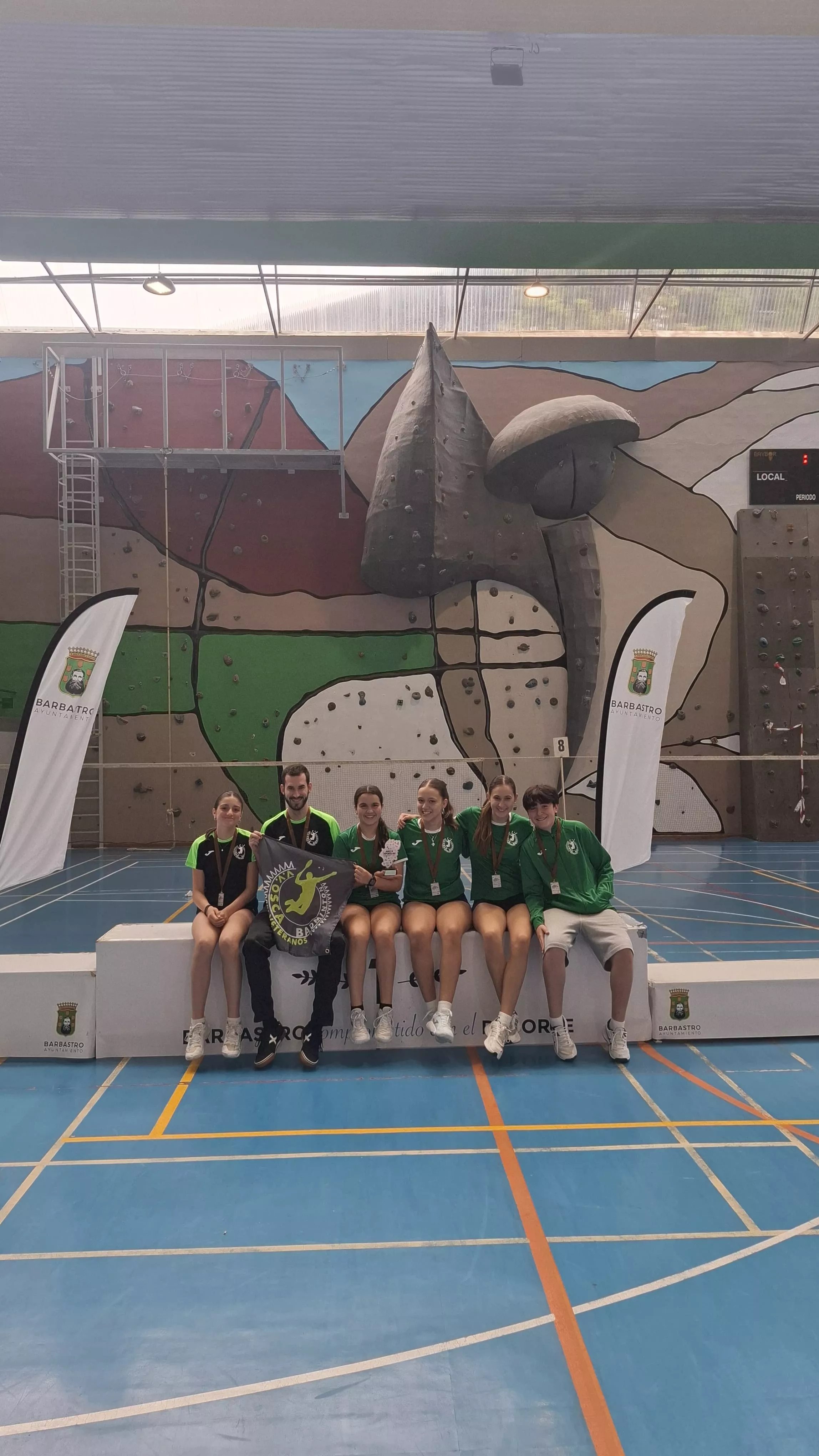 Campeonato de Aragón Escolar por equipos de badminton. VV Osca
