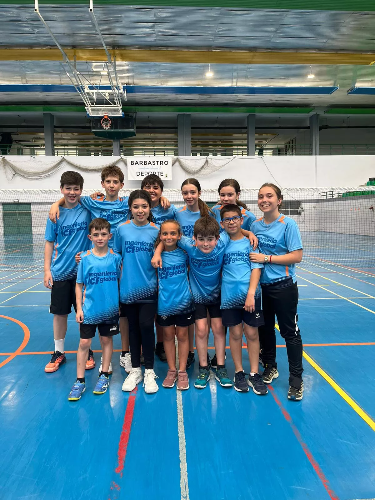 Campeonato de Aragón Escolar por equipos de badminton. CB Binéfar