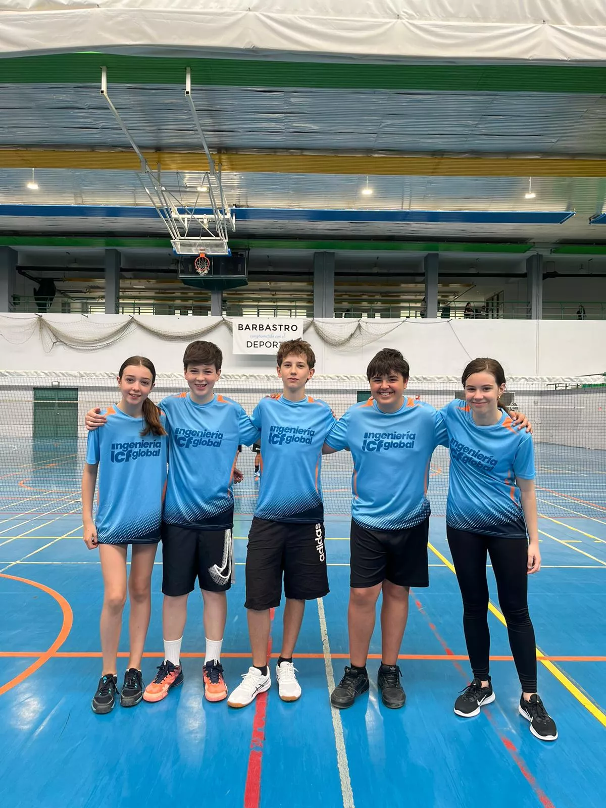 Campeonato de Aragón Escolar por equipos de badminton. CB Binéfar