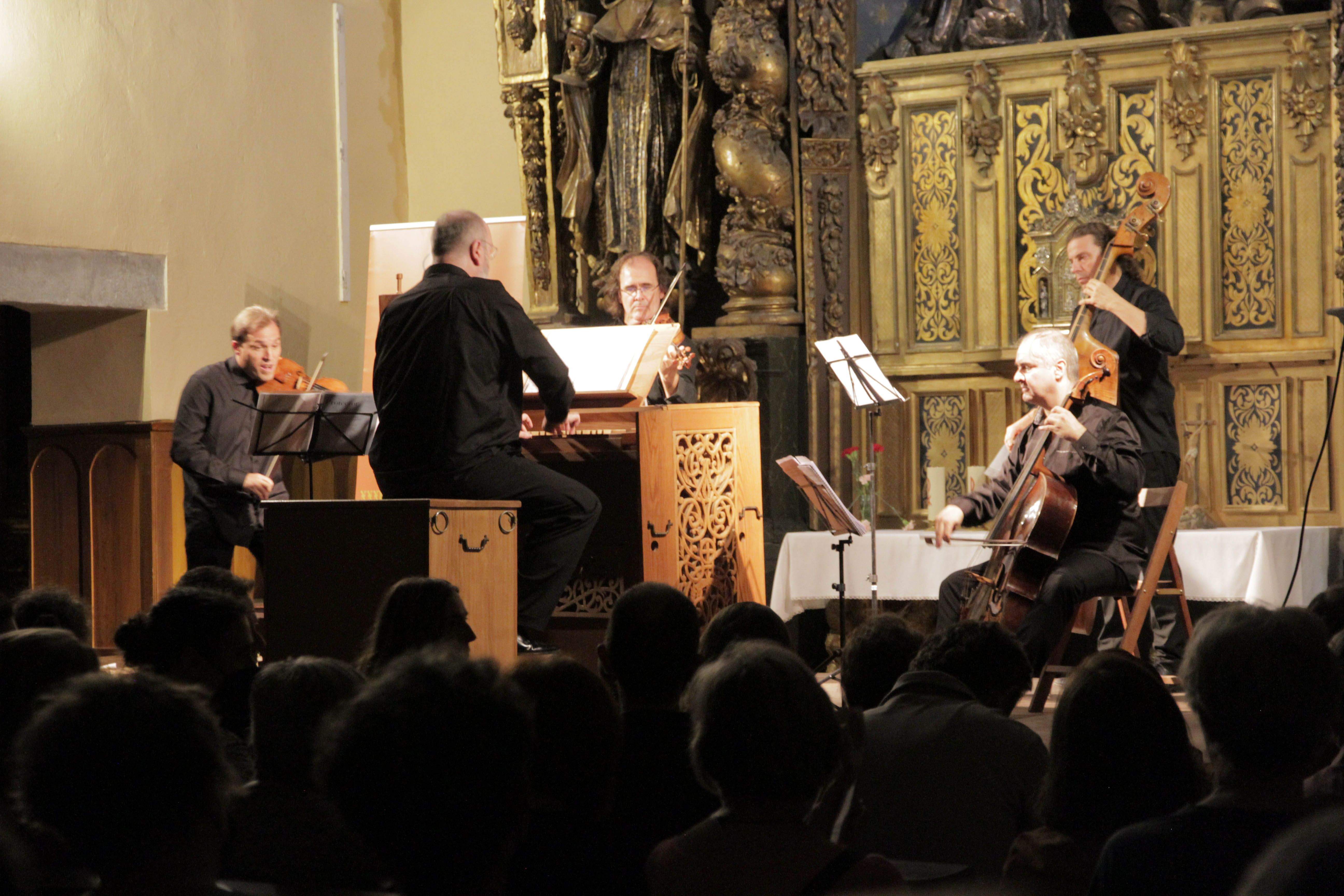 Al Ayre Español en su concierto de este jueves en Jaca.