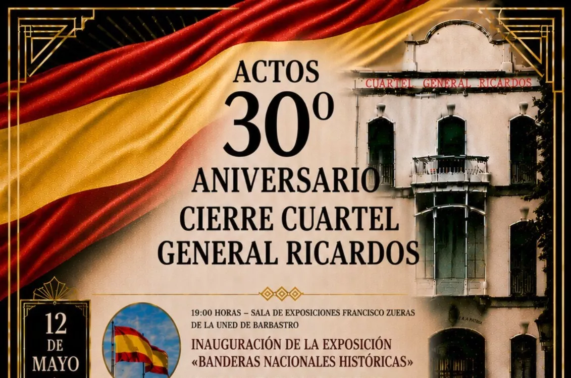 Cartel del programa sobre el Cuartel General Ricardos