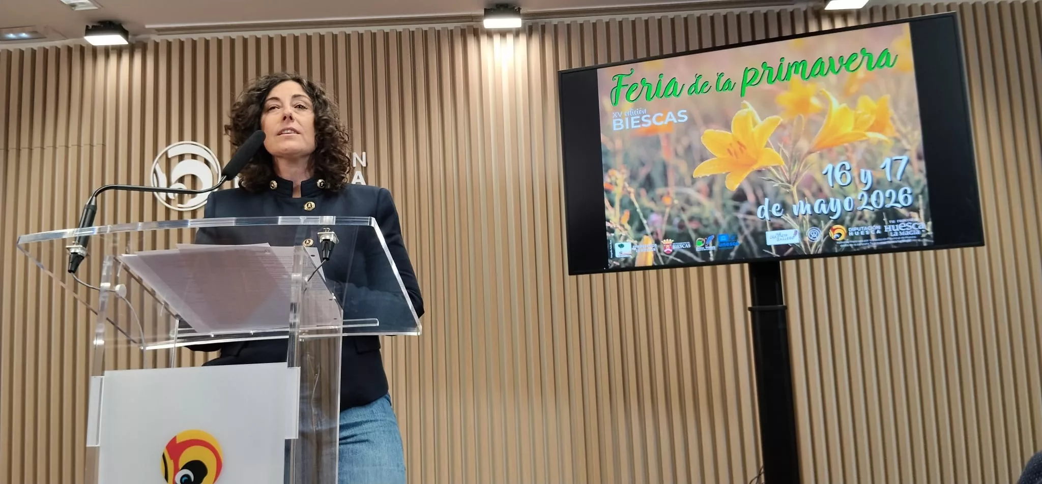 Bea Juárez, coordinadora de la Feria de la Primavera de Biescas