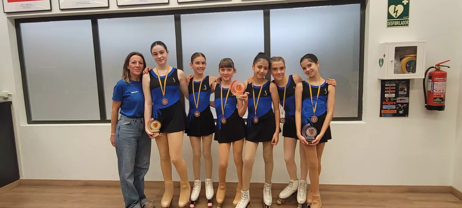 Patinadoras del Art Skating Pirineo