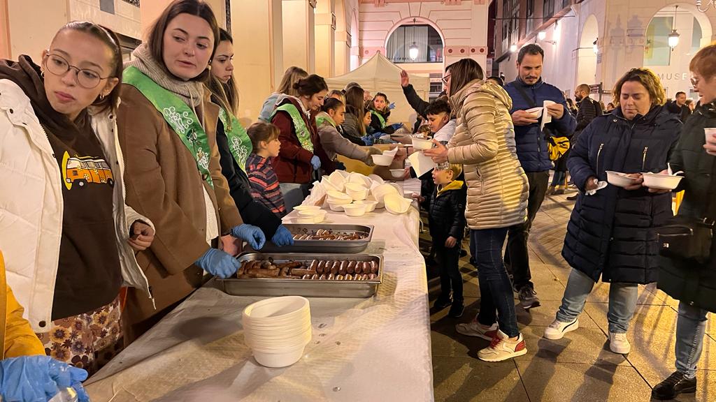 Celebración del Jueves Lardero el año pasado en Huesca. Foto: Carlos Jalle