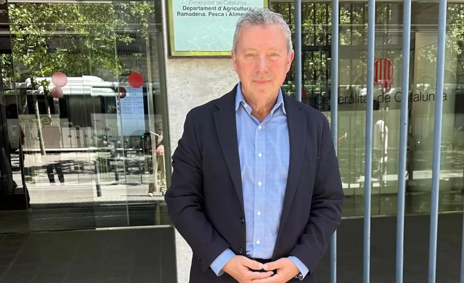 El vicepresidente y responsable de la sectorial de porcino de Asaja Huesca, José María Orús, participó en la reunión.