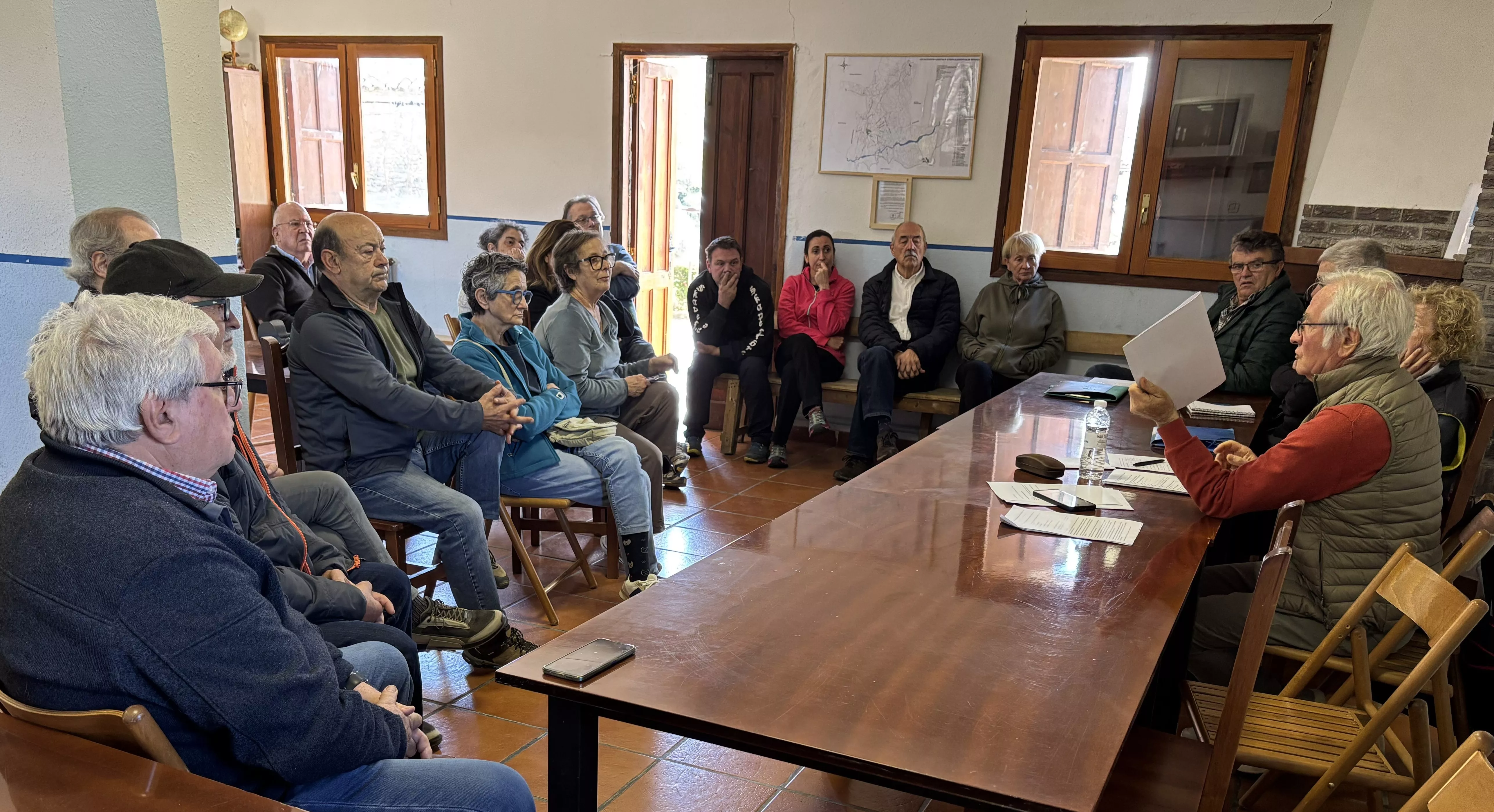 Reunión de la Asociación de Vecinos de la Carrasca de Lecina y municipio.