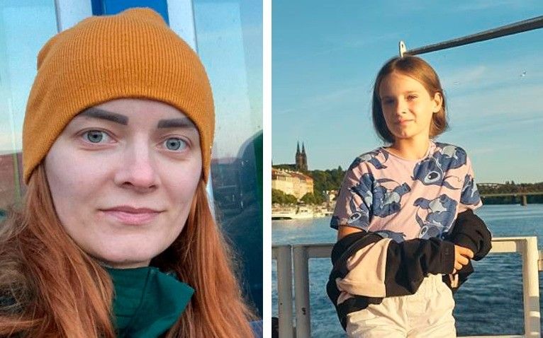 Lida y Sofía, en Mariúpol