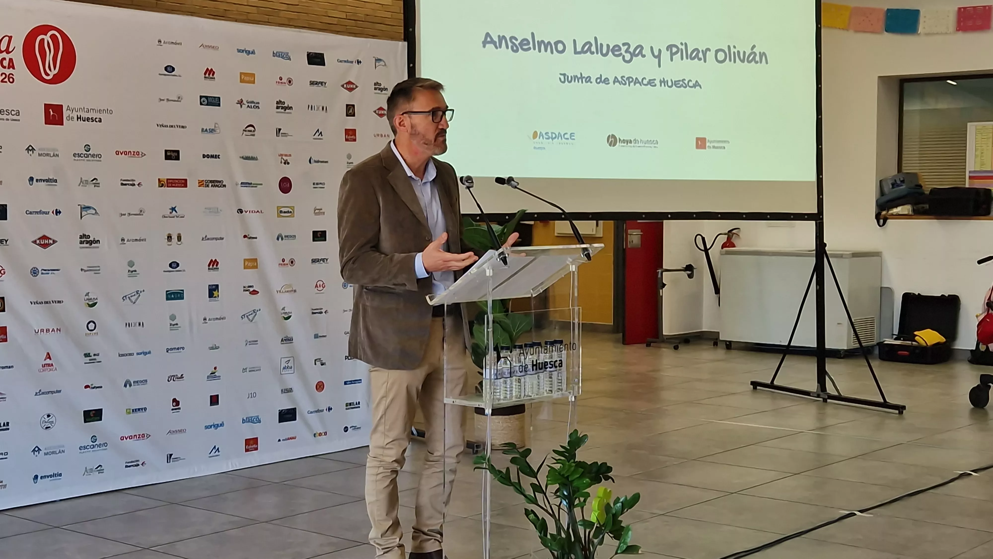 Anselmo Lalueza. Almuerzo de agradecimiento por la Marcha Aspace 2026. Foto Myriam Martínez