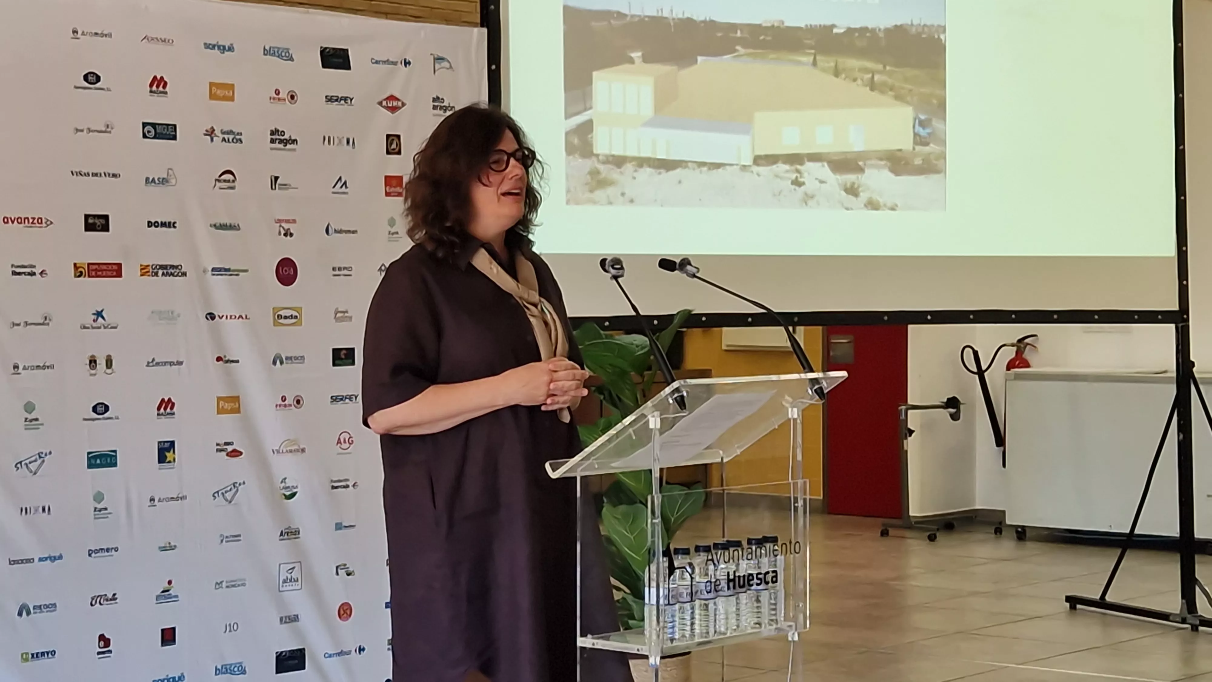 Pilar Oliván. Almuerzo de agradecimiento por la Marcha Aspace 2026. Foto Myriam Martínez