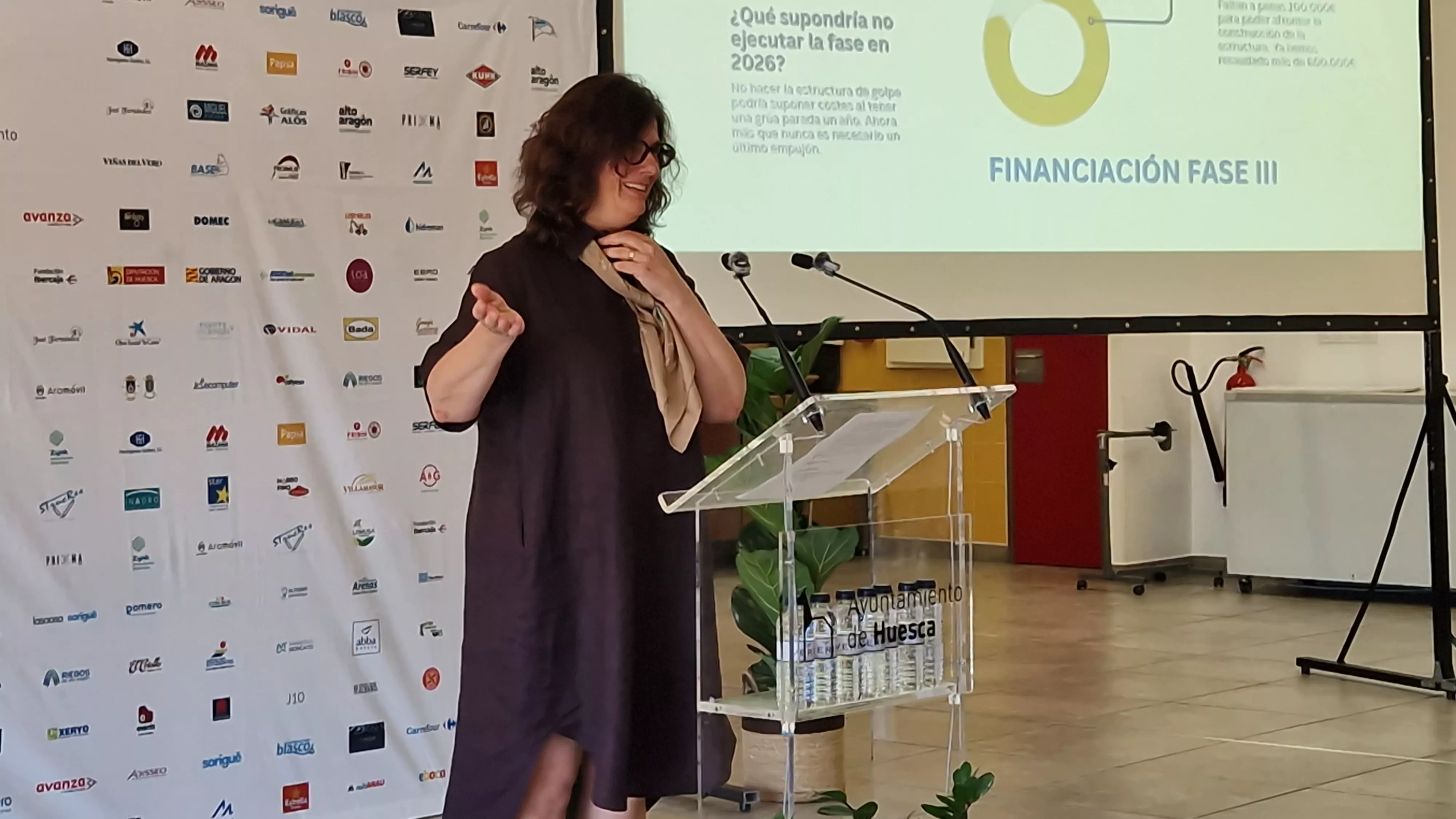 Pilar Oliván. Almuerzo de agradecimiento por la Marcha Aspace 2026. Foto Myriam Martínez
