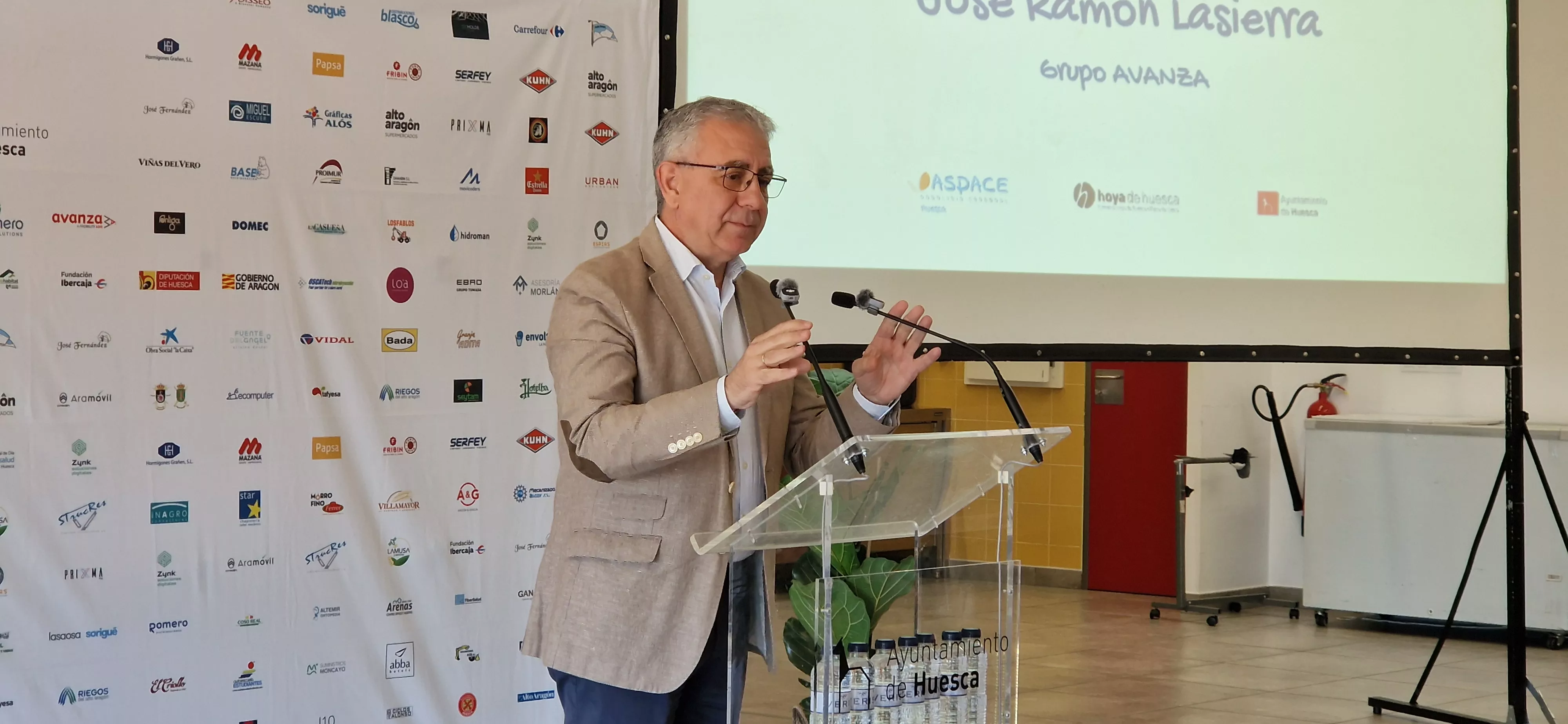 José Ramón Lasierra. Almuerzo de agradecimiento por la Marcha Aspace 2026. Foto Myriam Martínez