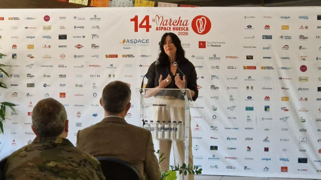 Lorena Orduna. Almuerzo de agradecimiento por la Marcha Aspace 2026. Foto Myriam Martínez