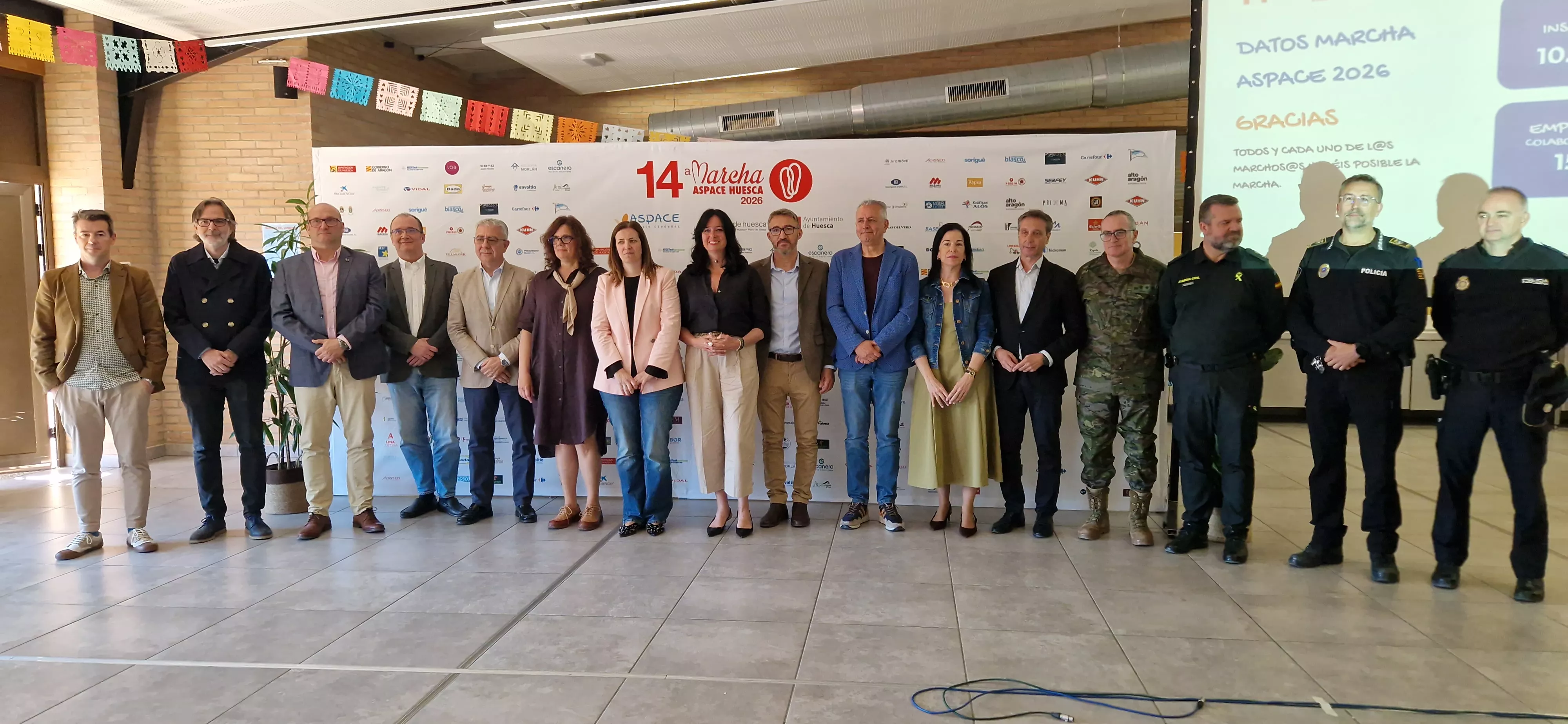 Almuerzo de agradecimiento por la Marcha Aspace 2026. Foto Myriam Martínez