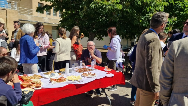 Almuerzo de agradecimiento por la Marcha Aspace 2026. Foto Myriam Martínez