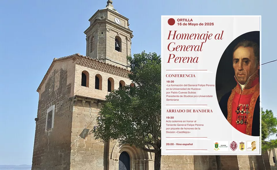 Homenaje al general Perena en Ortilla.