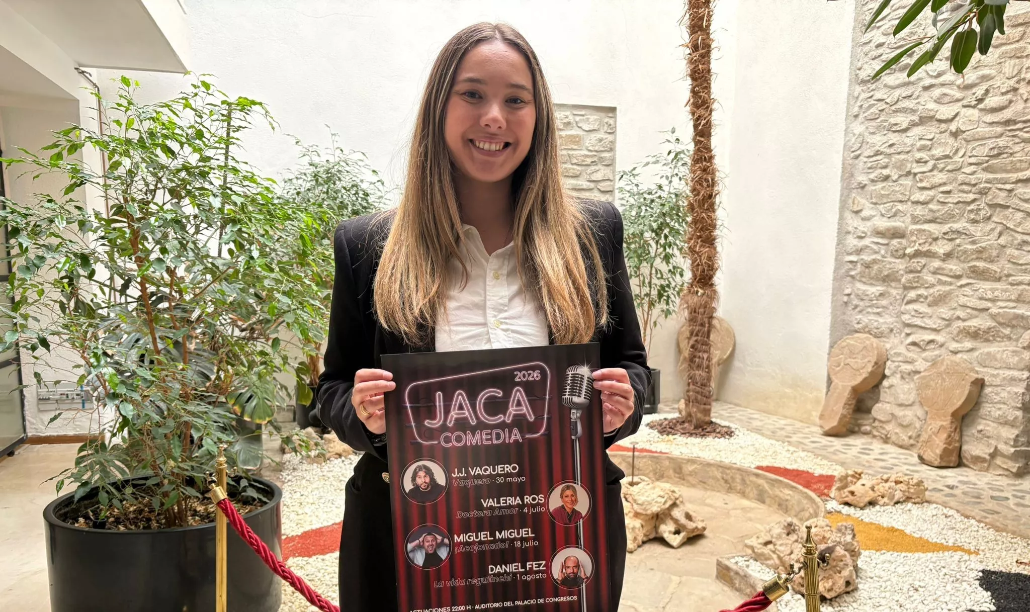 Andrea Vargas ha presentado el ciclo Jaca Comedia. 