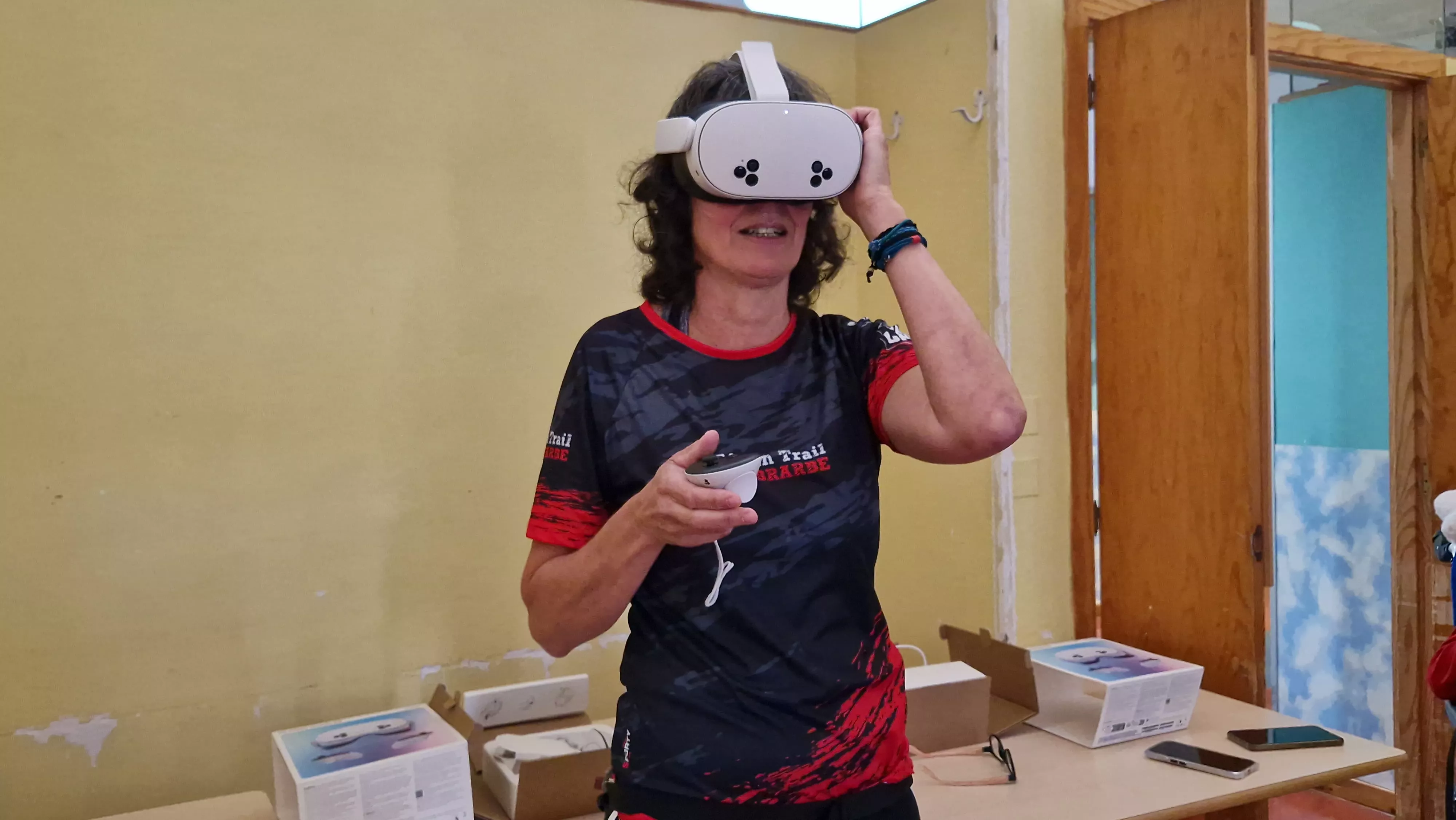 Ana Ortas. Curso de espeleología en Aspace Huesca. Foto Myriam Martínez