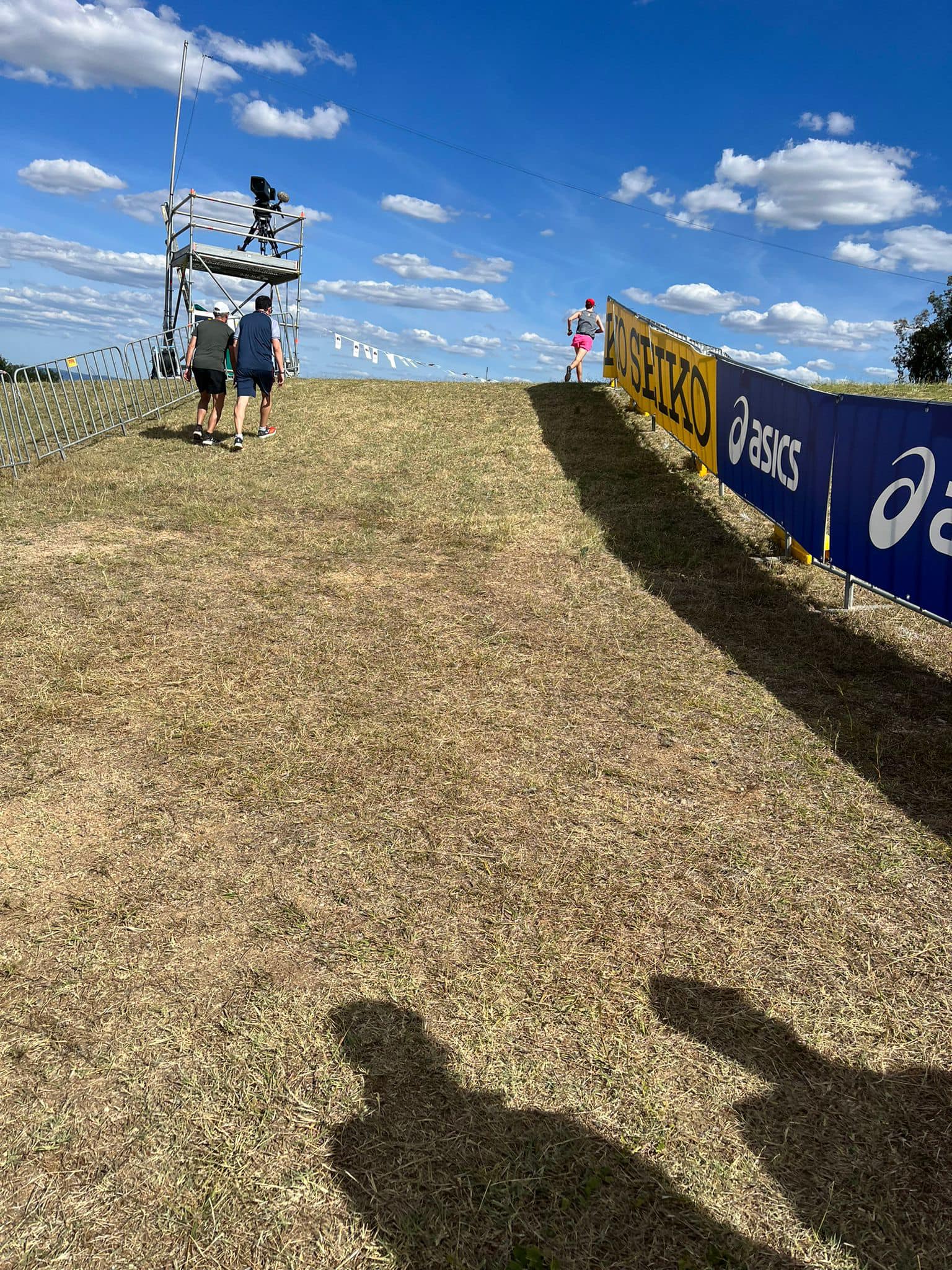 Imágenes de España en el Mundial de Cross. El circuito, muy duro. Foto RFEA