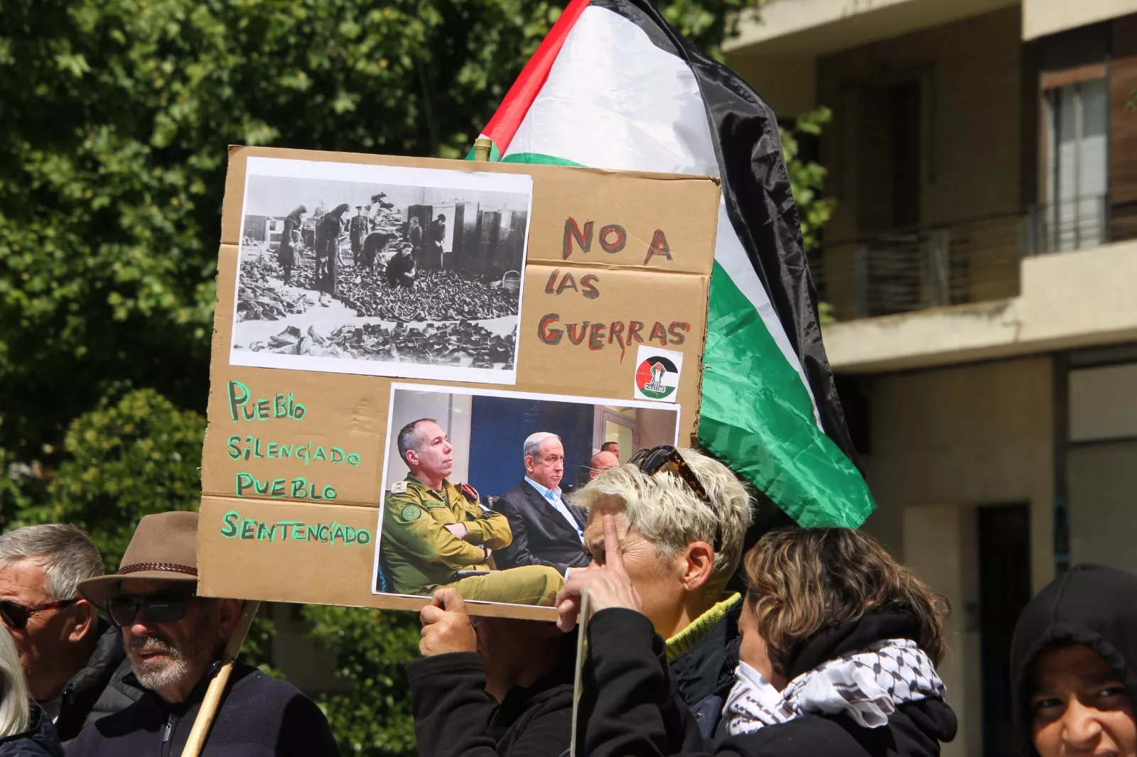 Conmemoración de la Nakba en Huesca. Foto Carlos Neofato