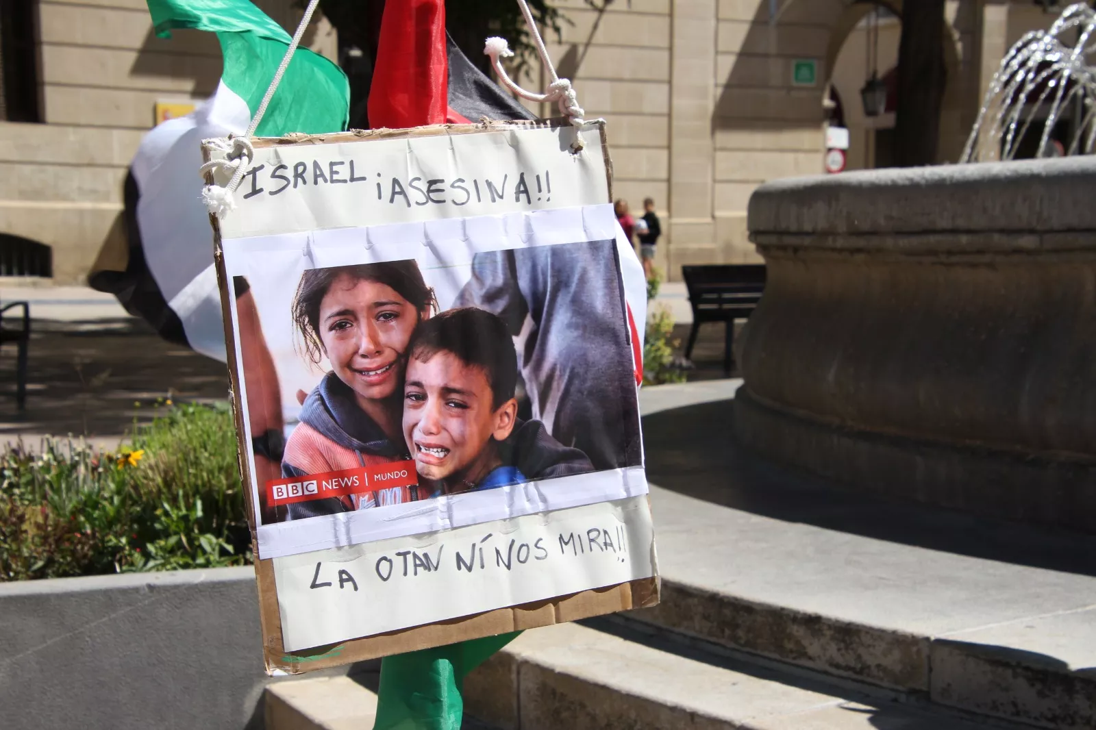 Conmemoración de la Nakba en Huesca. Foto Carlos Neofato