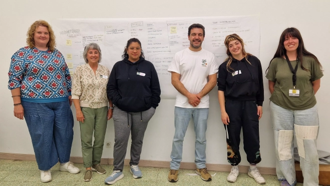 "Mundialito Antirracista". Presentación de los prototipos elaborados en los Barrios Conectados. Foto Myriam Martínez