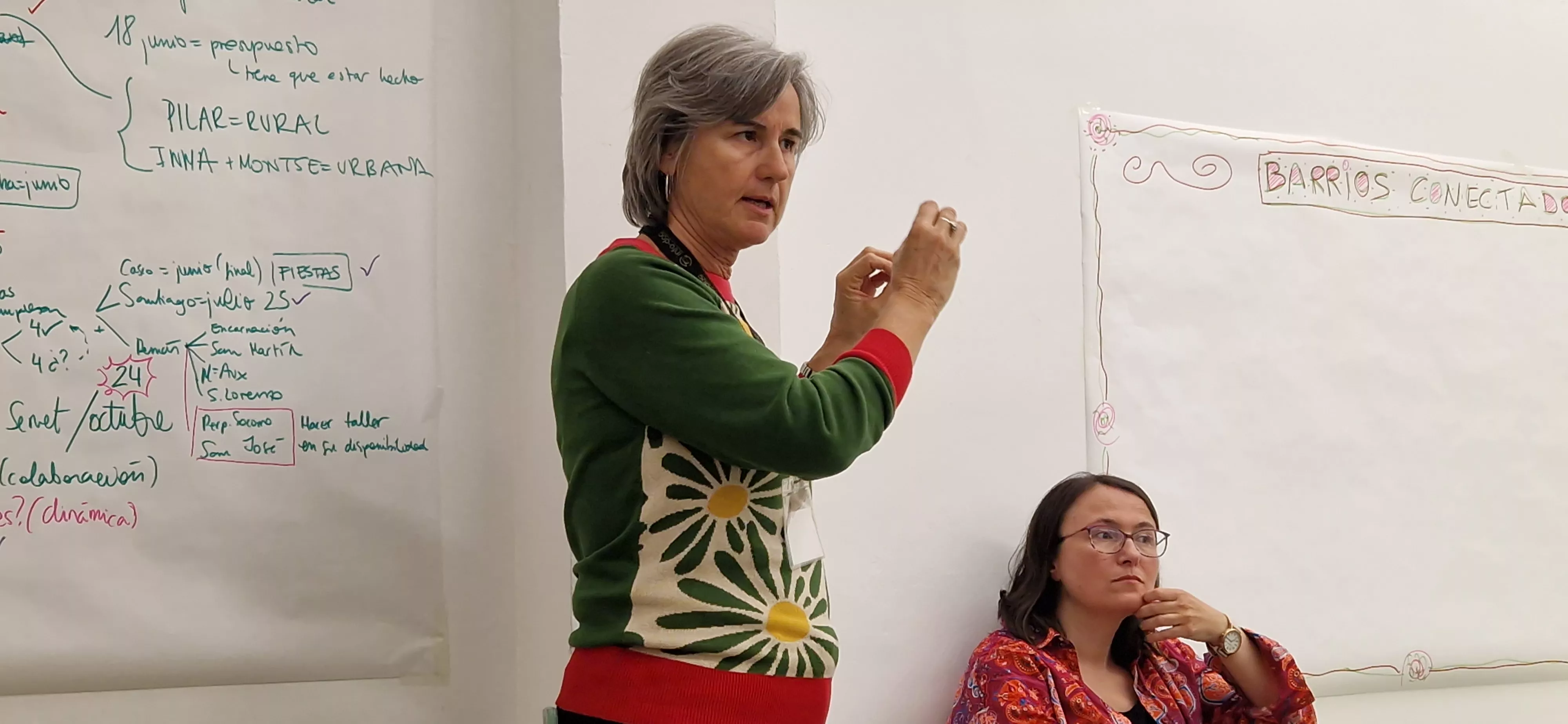 Alicia Rey. Presentación de los prototipos elaborados en los Barrios Conectados. Foto Myriam Martínez