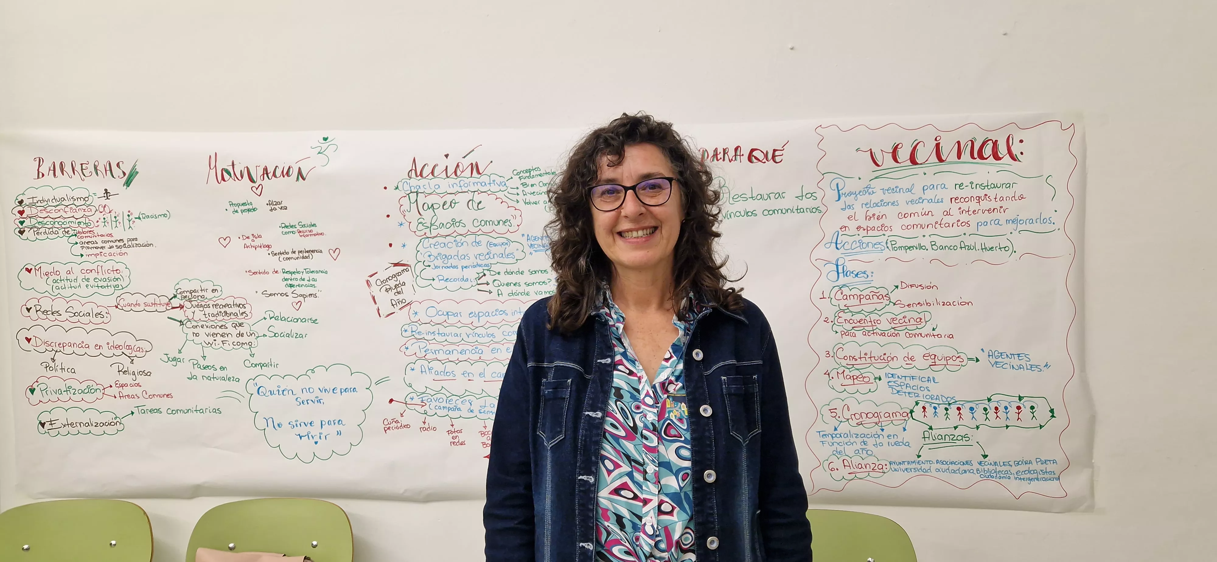 Alicia Gallán. Presentación de los prototipos elaborados en los Barrios Conectados. Foto Myriam Martínez