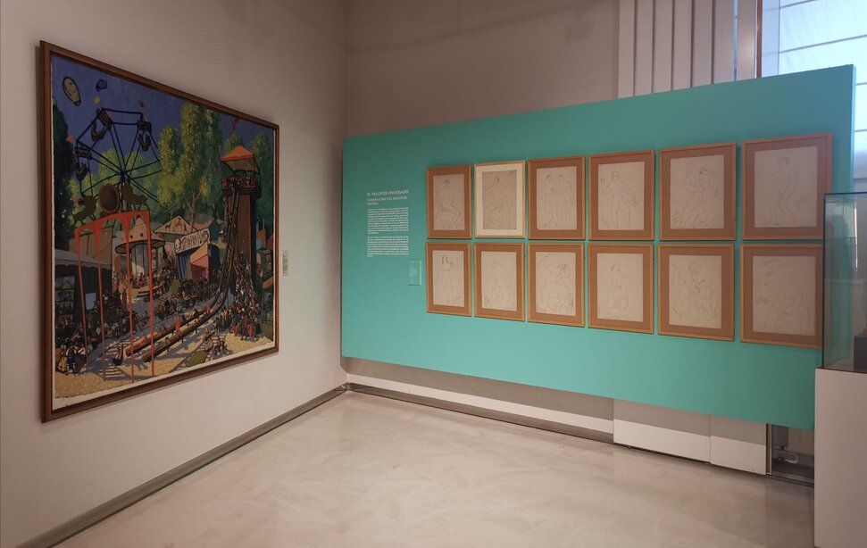 La sala 8 del museo expone doce dibujos bajo el título ‘Ramón Acín y las vanguardias. El Zodíaco’.