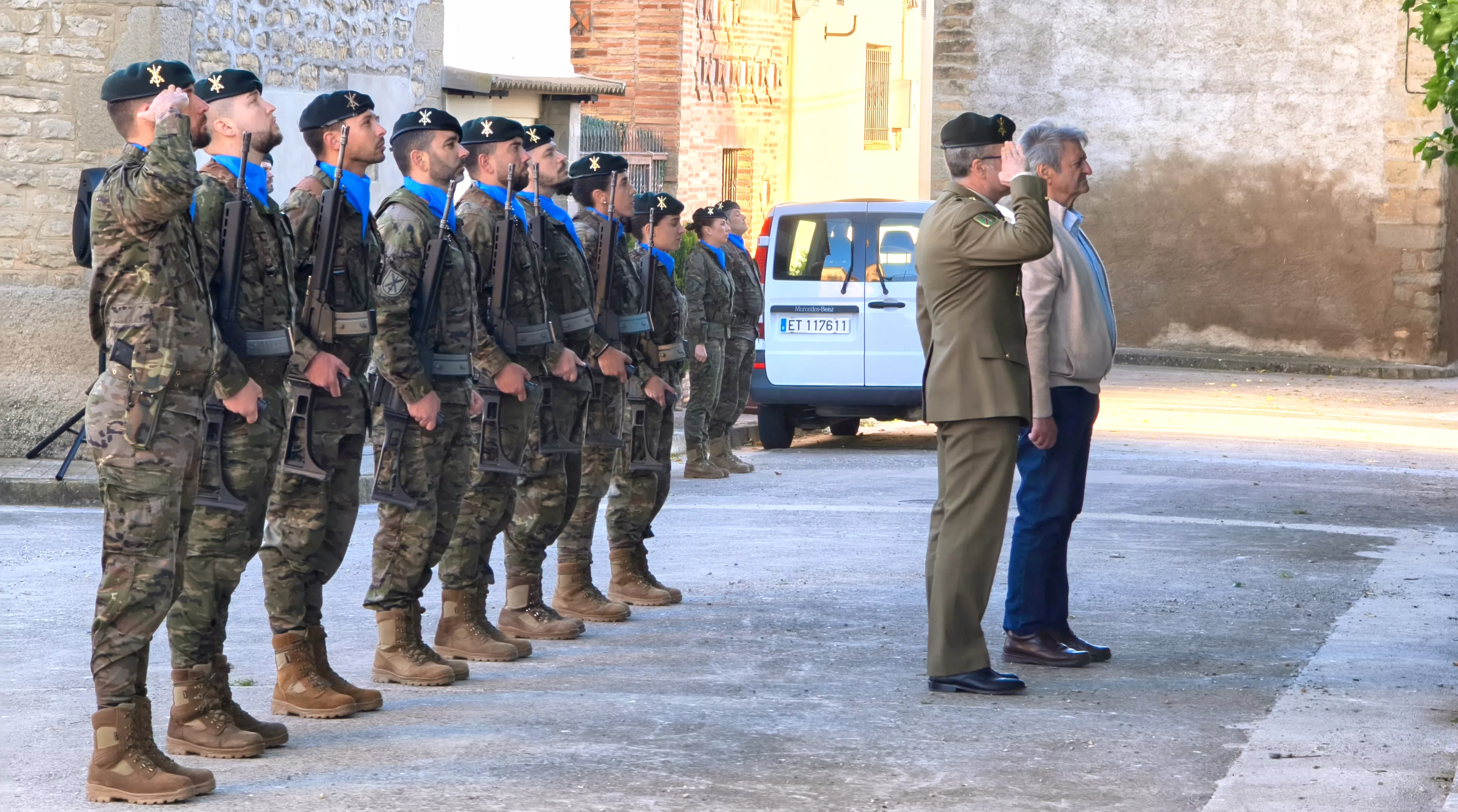 Homenaje al Teniente General Perena en Ortilla. Foto María José Sampietro