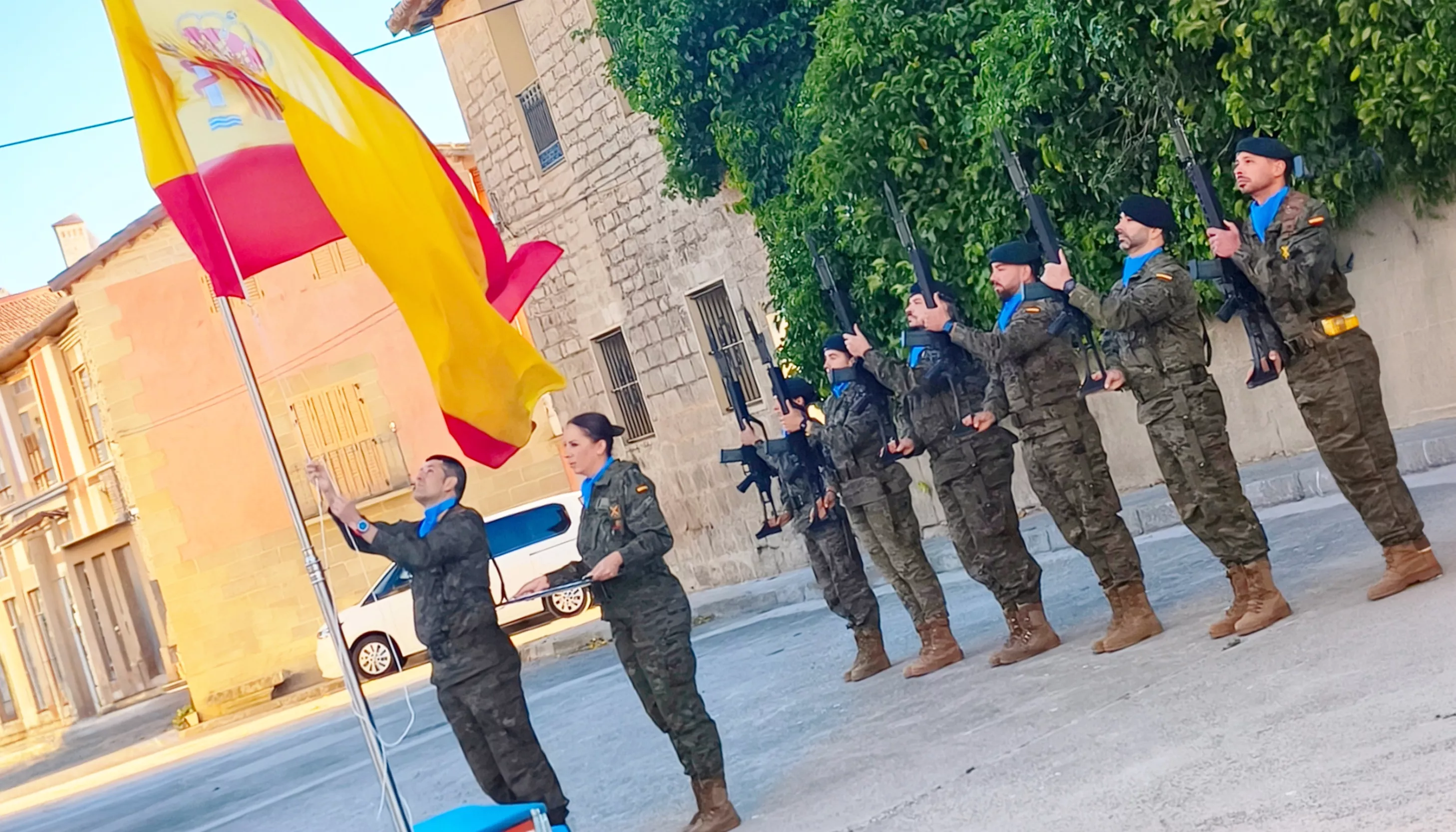 Homenaje al Teniente General Perena en Ortilla. Foto María José Sampietro
