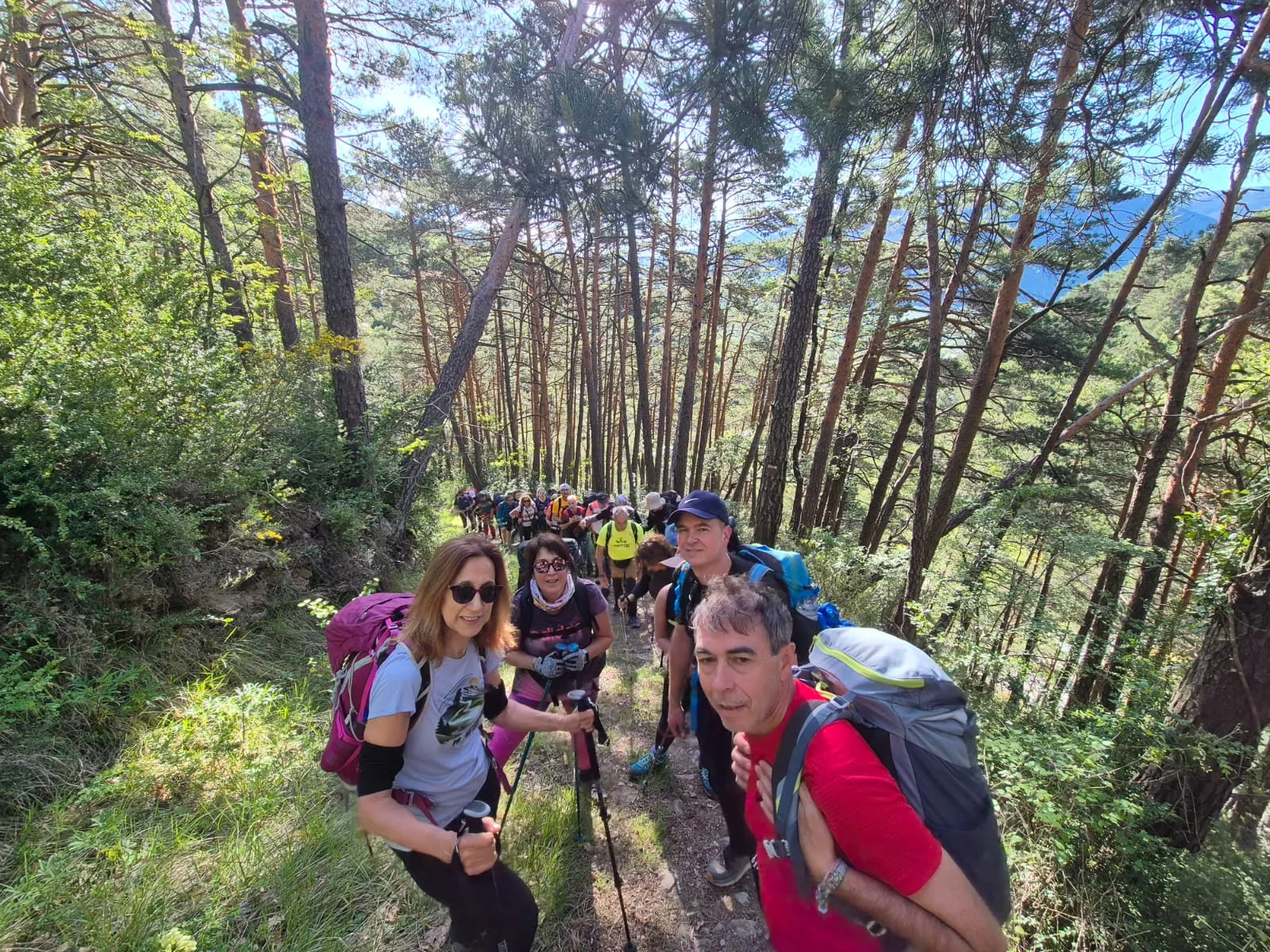 Recorrido de las etapas ocho y nueve del GR15 de cincuenta Javieres. Foto Juanlu Herrero