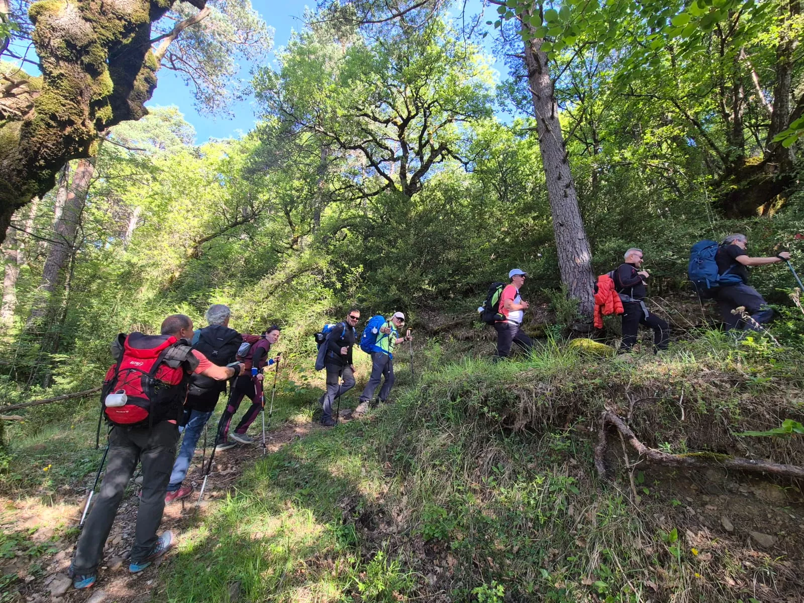 Recorrido de las etapas ocho y nueve del GR15 de cincuenta Javieres. Foto Juanlu Herrero