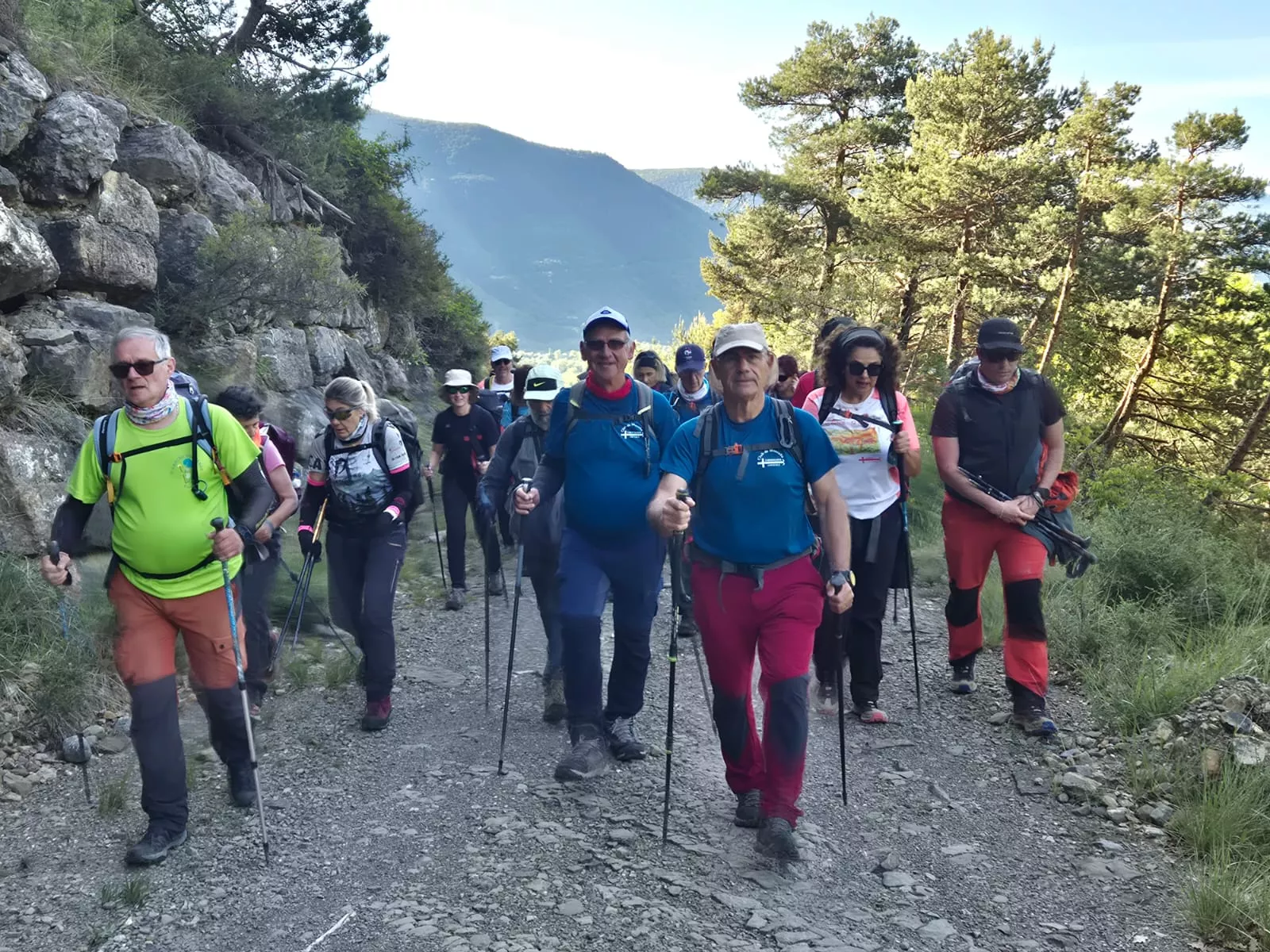 Recorrido de las etapas ocho y nueve del GR15 de cincuenta Javieres. Foto Juanlu Herrero