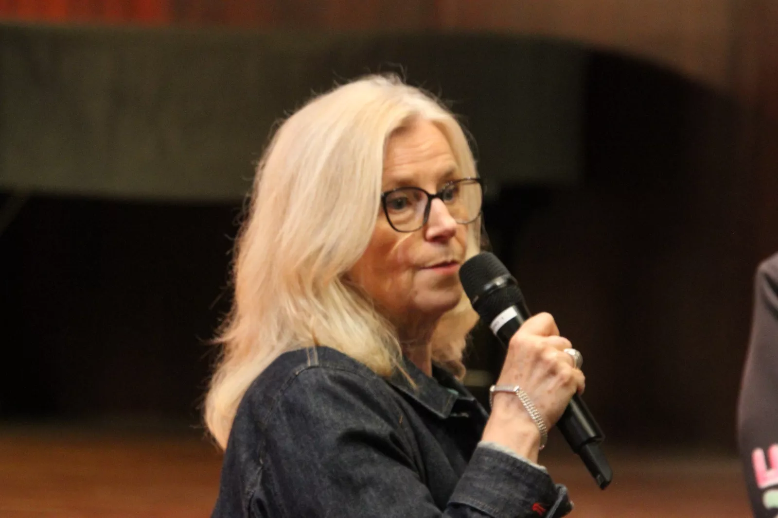 Azucena Rodríguez, en la Muestra de Cine Realizado por Mujerez. Foto Carlos Neofato