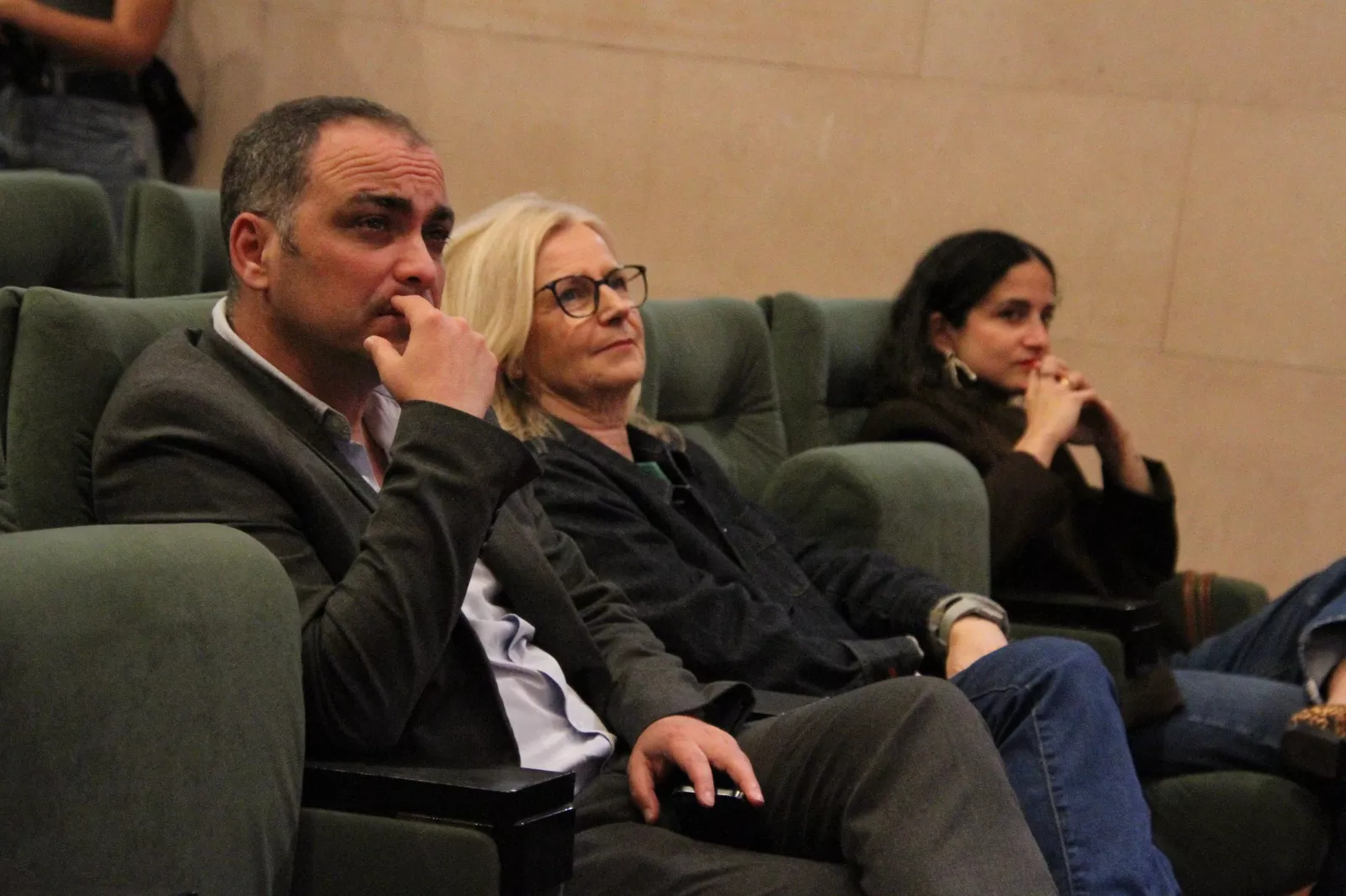 Presentación del cartel de la Muestra de Cine Realizados por Mujeres con Azucena Rodríguez y Ana Jarén. Foto Carlos Neofato Carlos Neofato